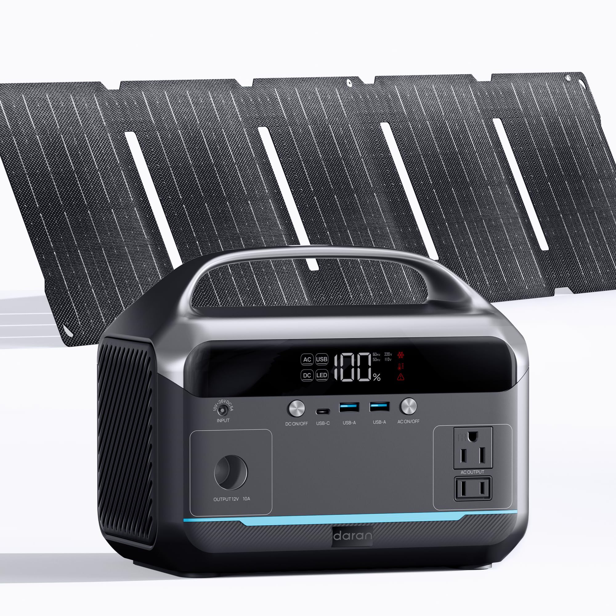 Portable Power Station 350W with 40W Panel