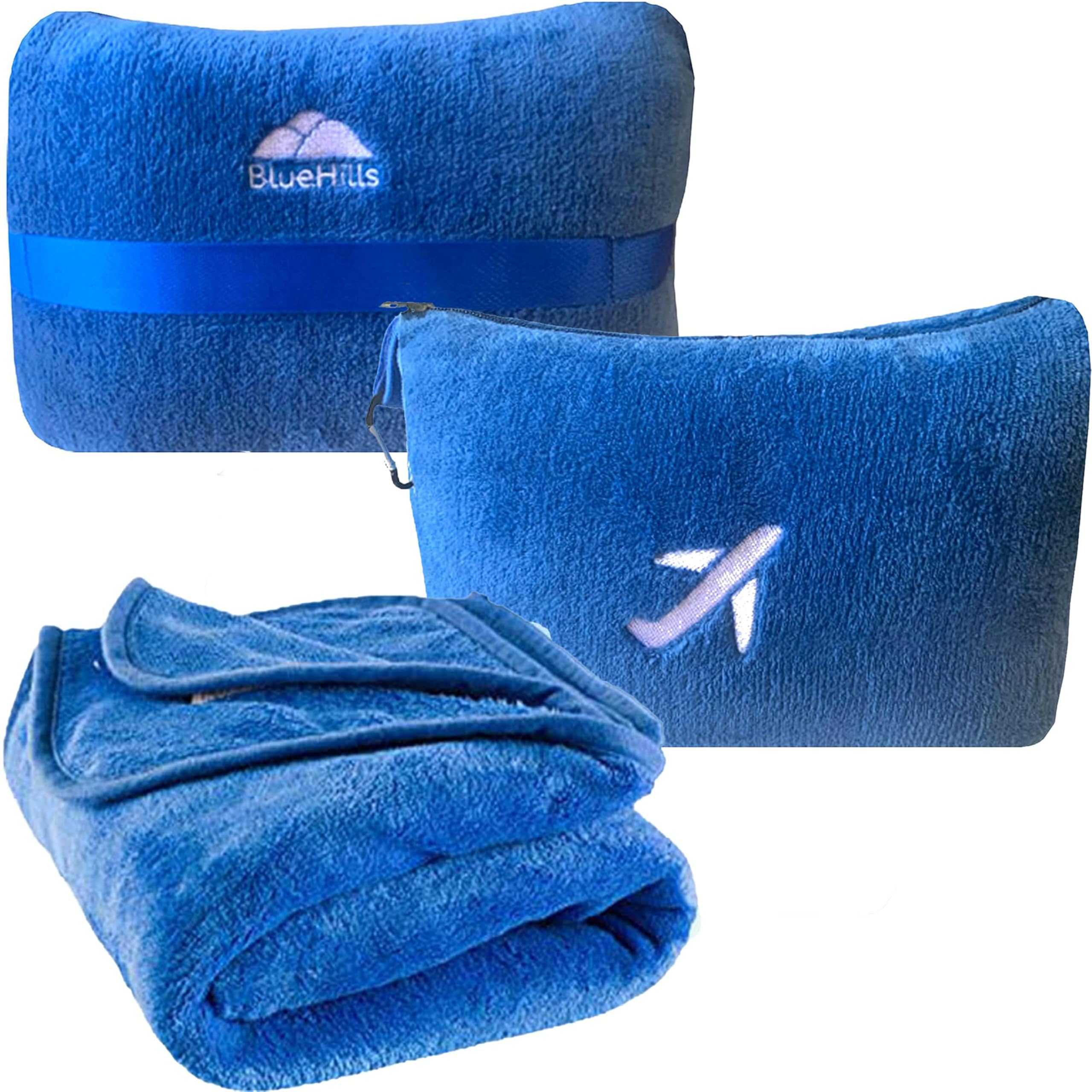 BlueHills Mini Plush Travel Blanket
