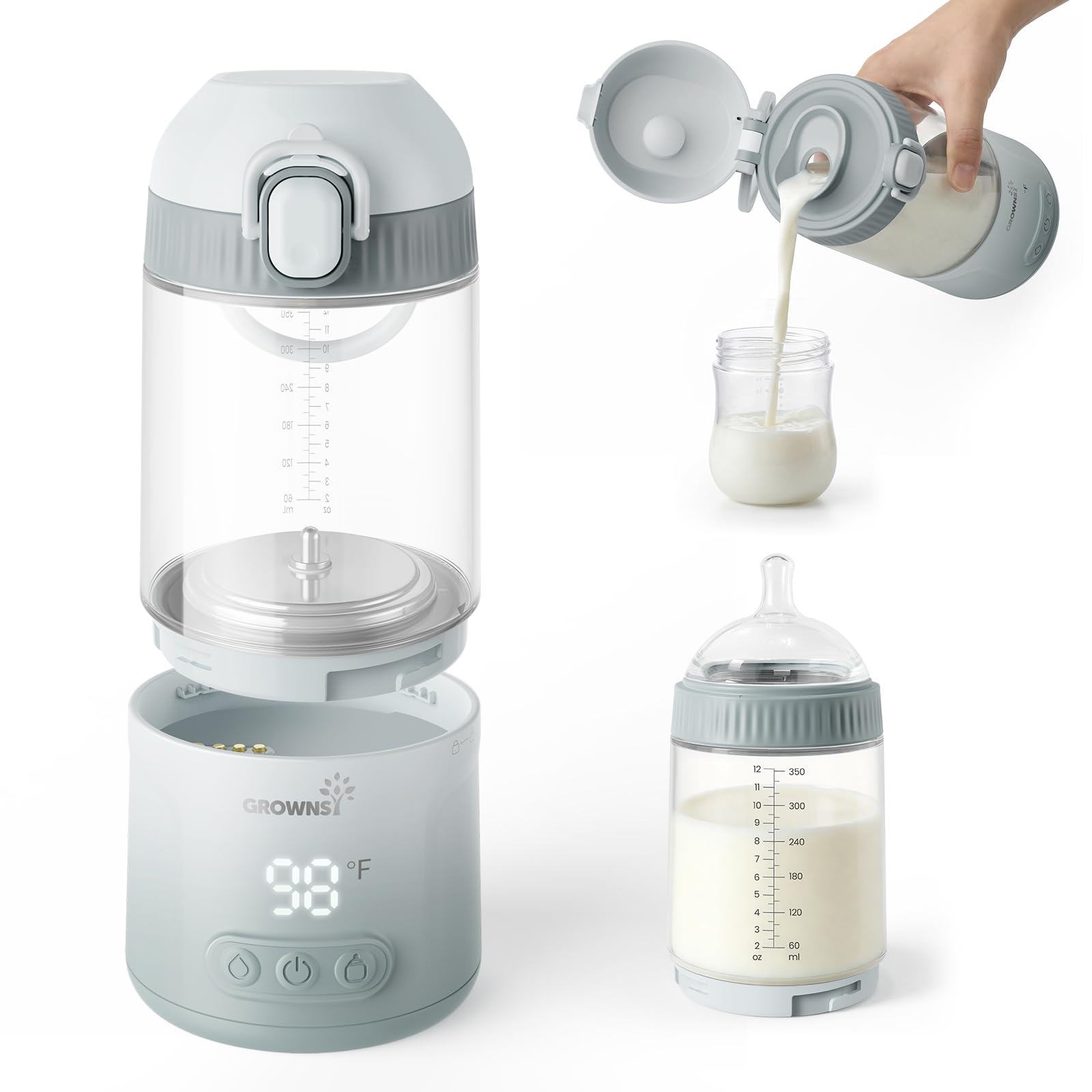 Grownsy Detachable Portable Bottle Warmer