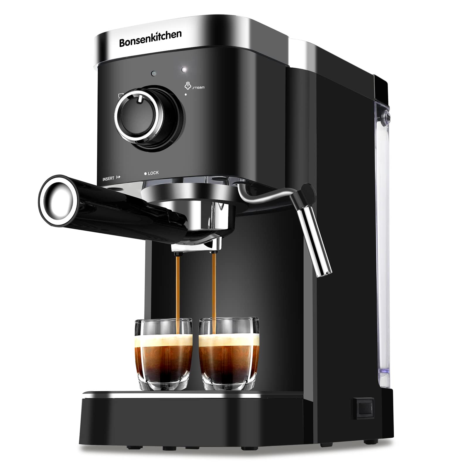 Bonsenkitchen Espresso Machine 15 Bar