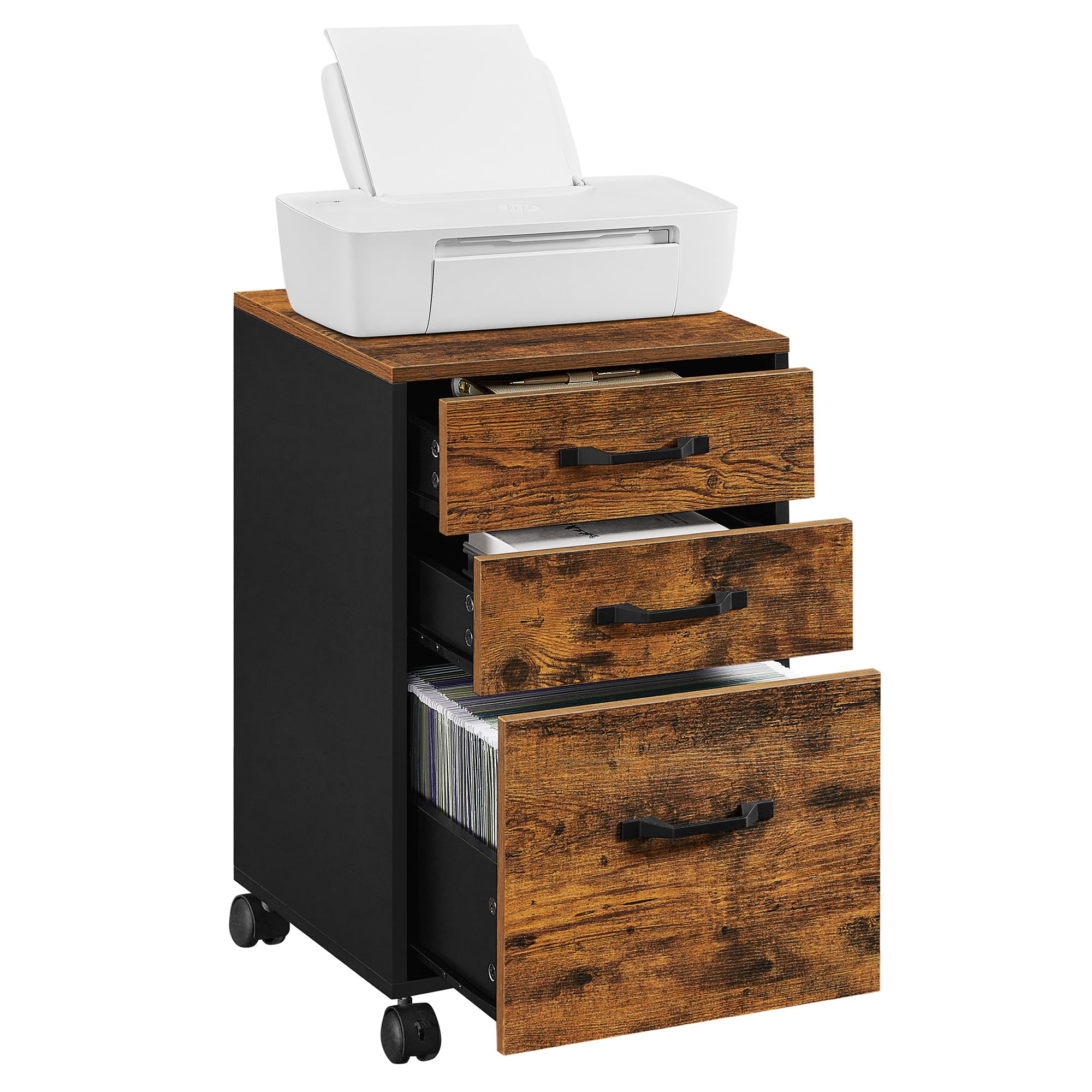 VASAGLE CUSTOS 3-Drawer File Cabinet