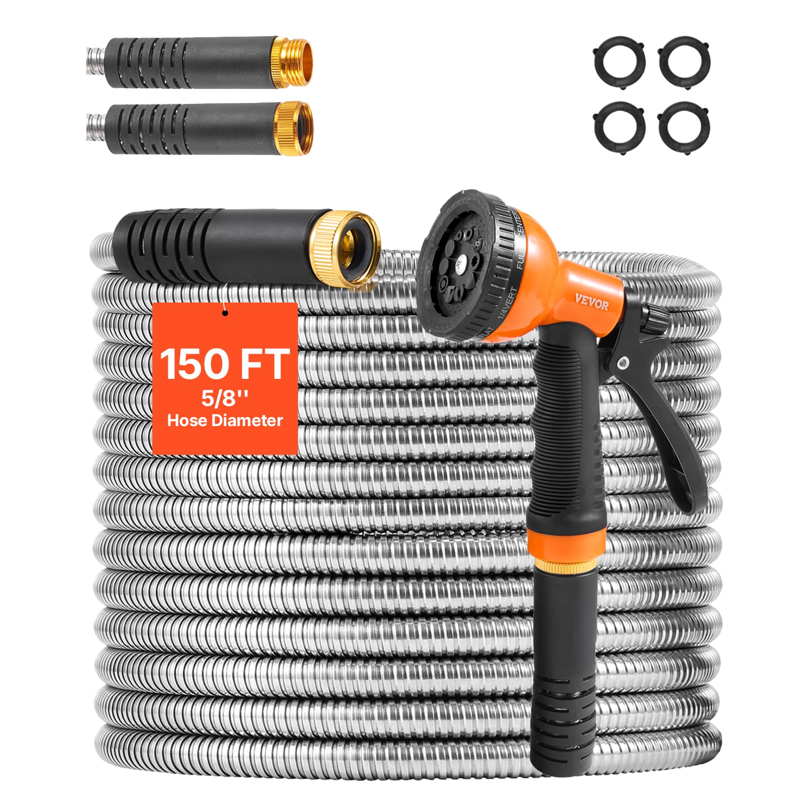 VEVOR Garden Hose Metal 150 ft