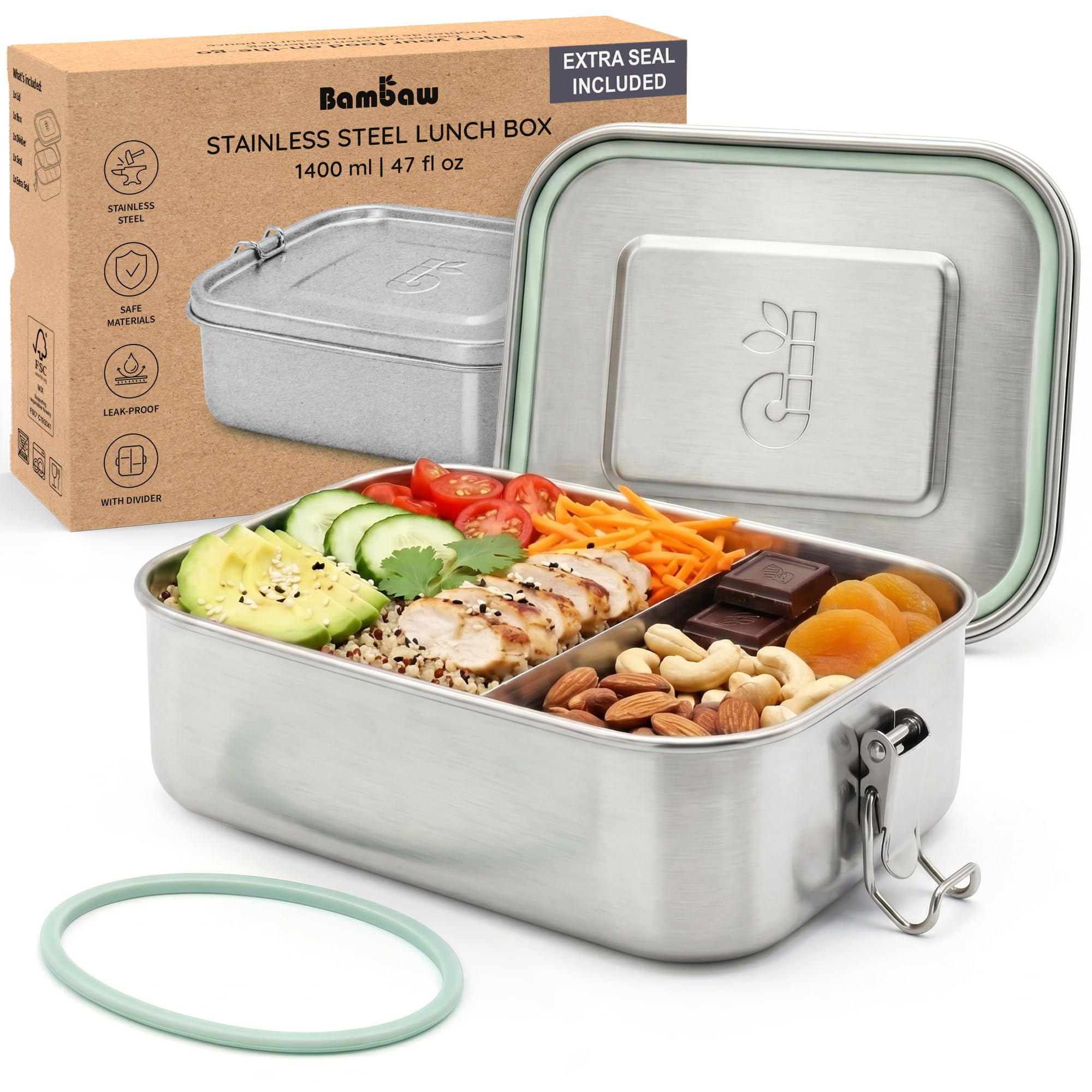 Bambaw 47 oz Stainless Steel Bento Box