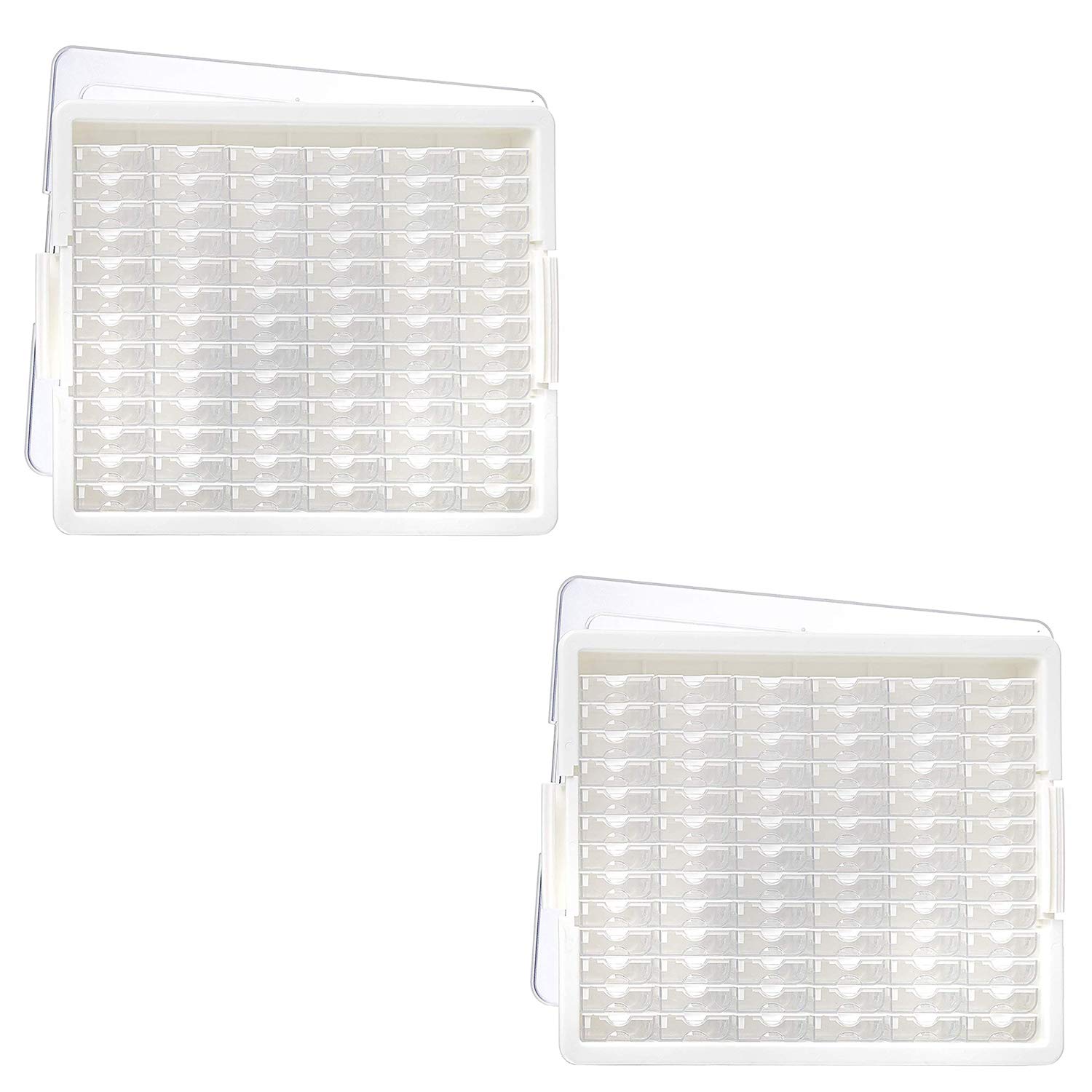 Elizabeth Ward 82-Piece Bead Organizer, 2 Pack