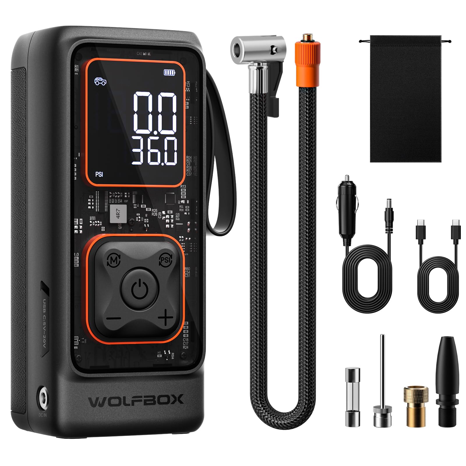 WOLFBOX Cordless Tire Inflator