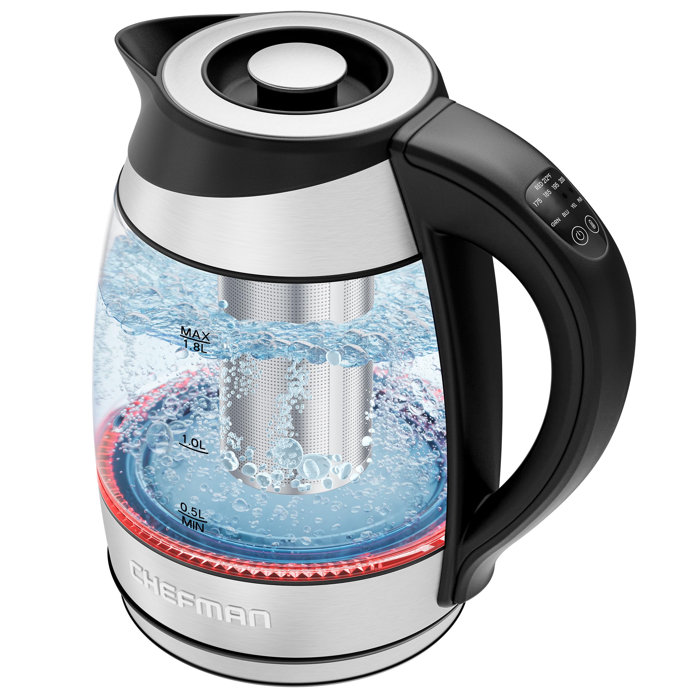 Chefman Electric Kettle with Tea Infuser