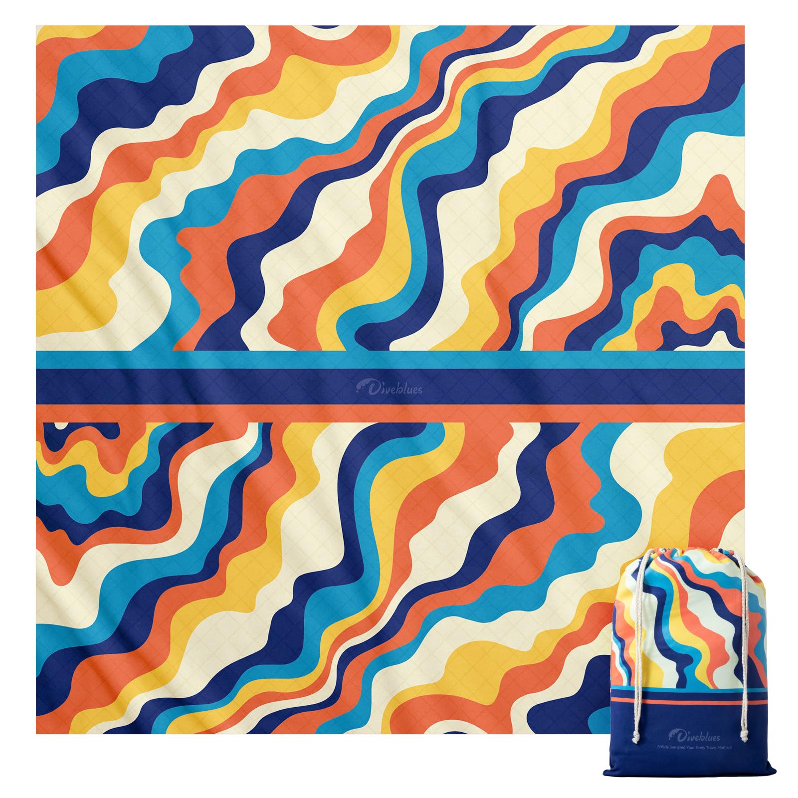 Diveblues Dual-Layer Picnic Blanket