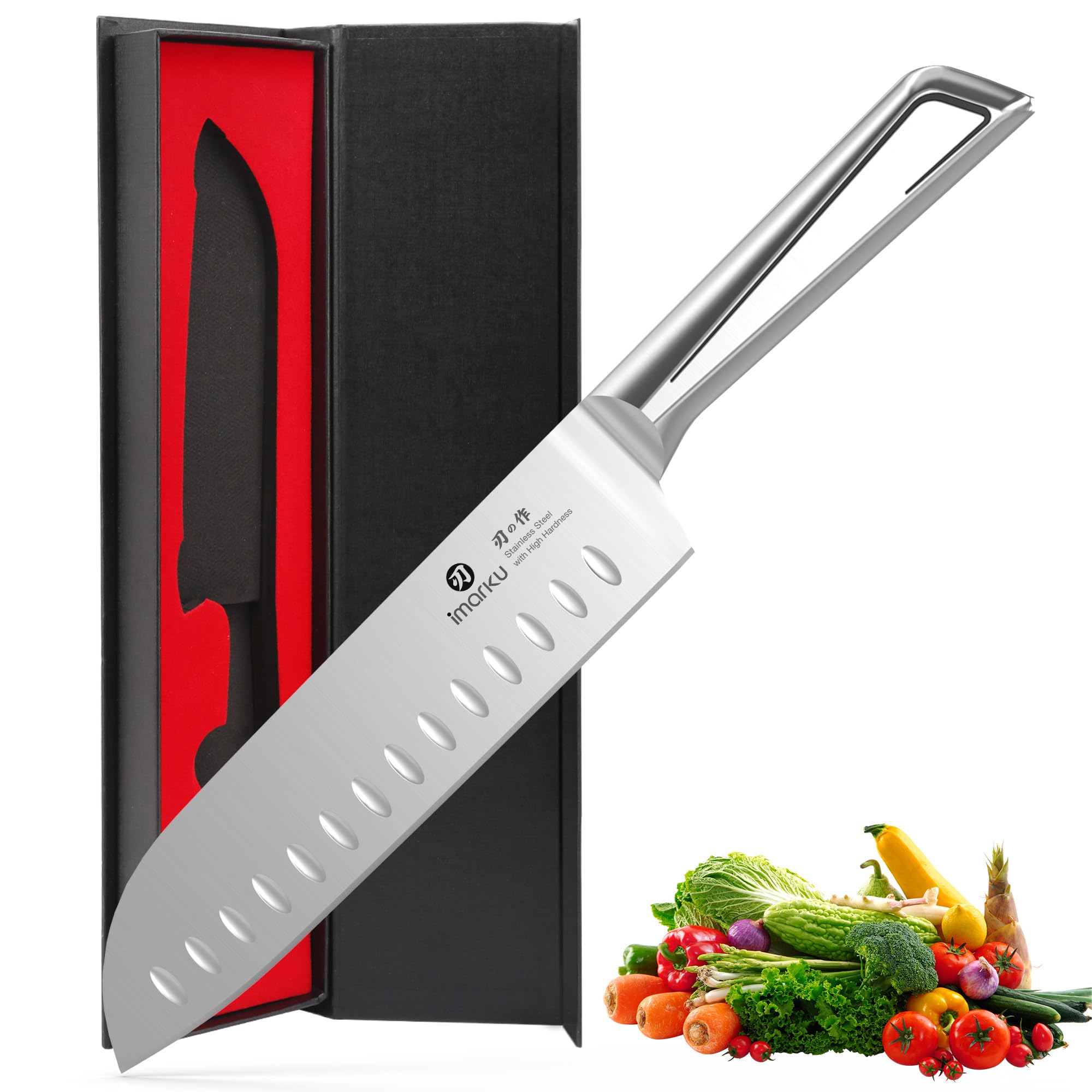 imarku 7-Inch Santoku Knife