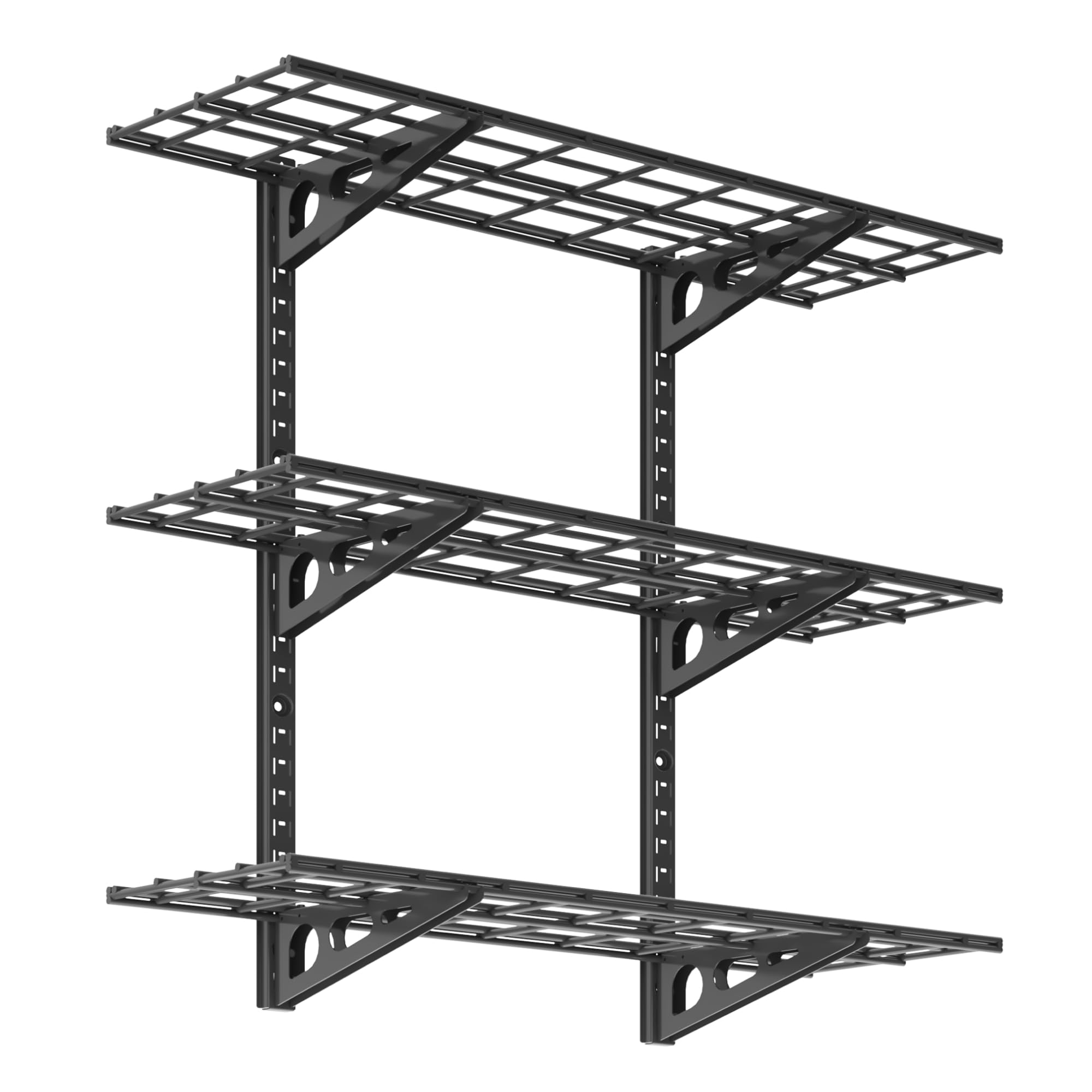 FLEXIMOUNTS 3-Tier 1x3ft Garage Storage Wall Shelving