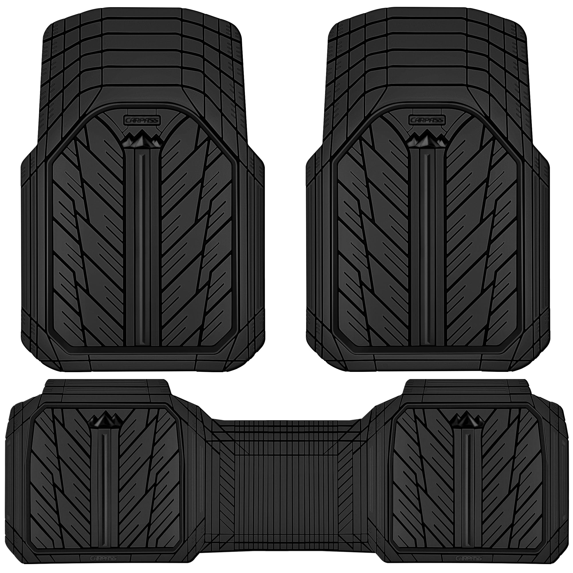 CAR PASS Heavy Rubber Floor Mats