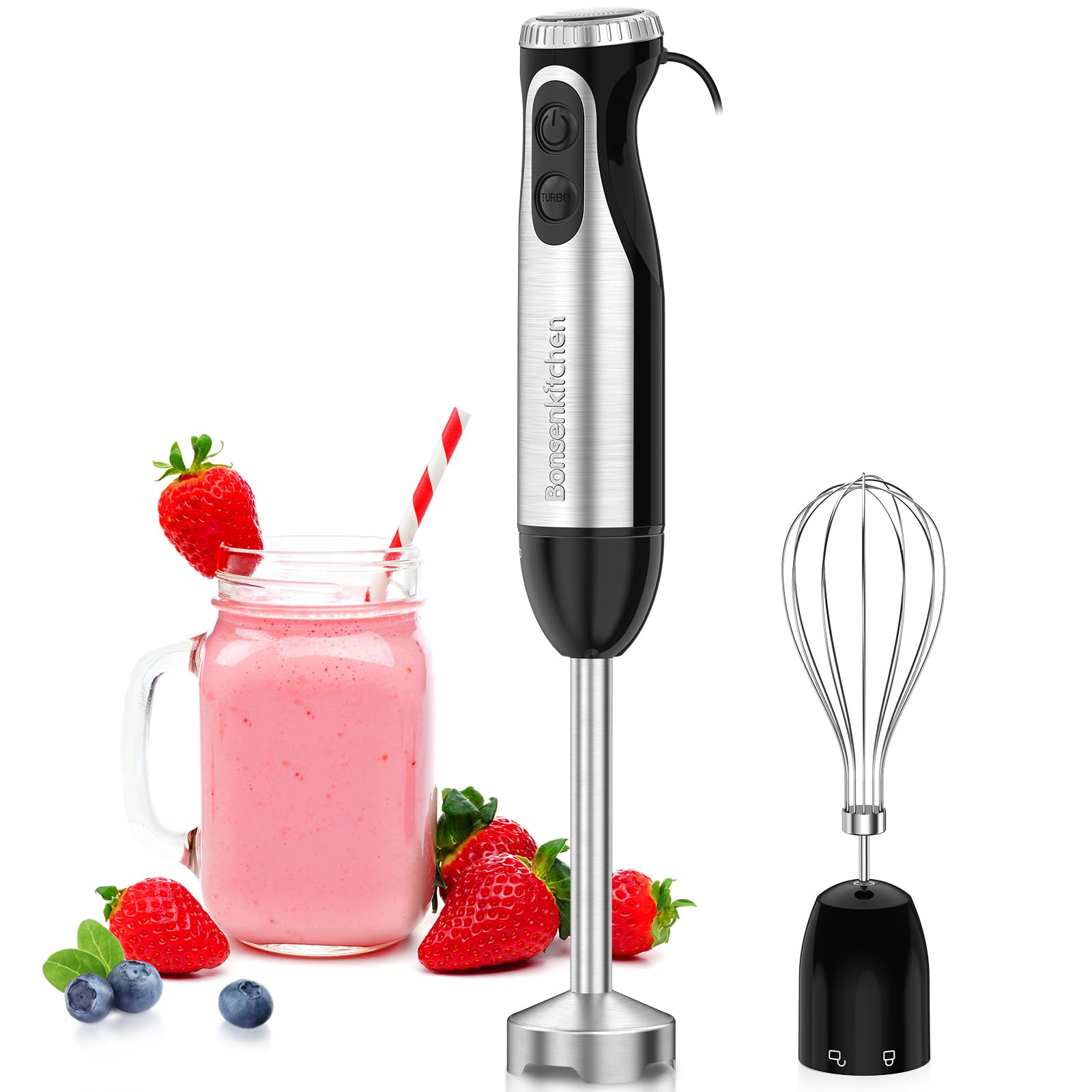 Bonsenkitchen 500W Immersion Blender