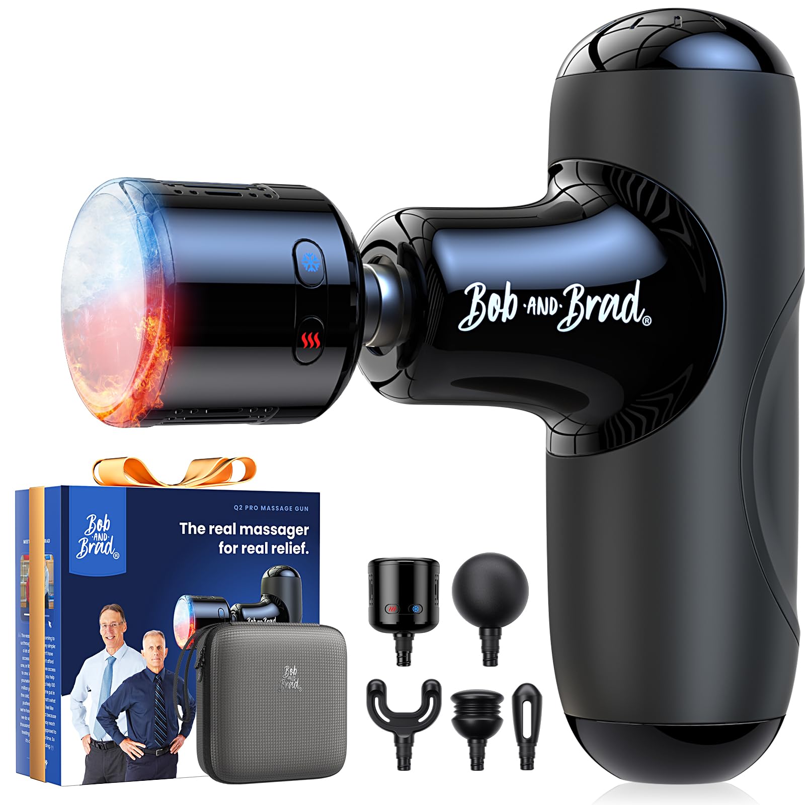 BOB AND BRAD Q2 Pro Mini Massage Gun with Heat and Cold