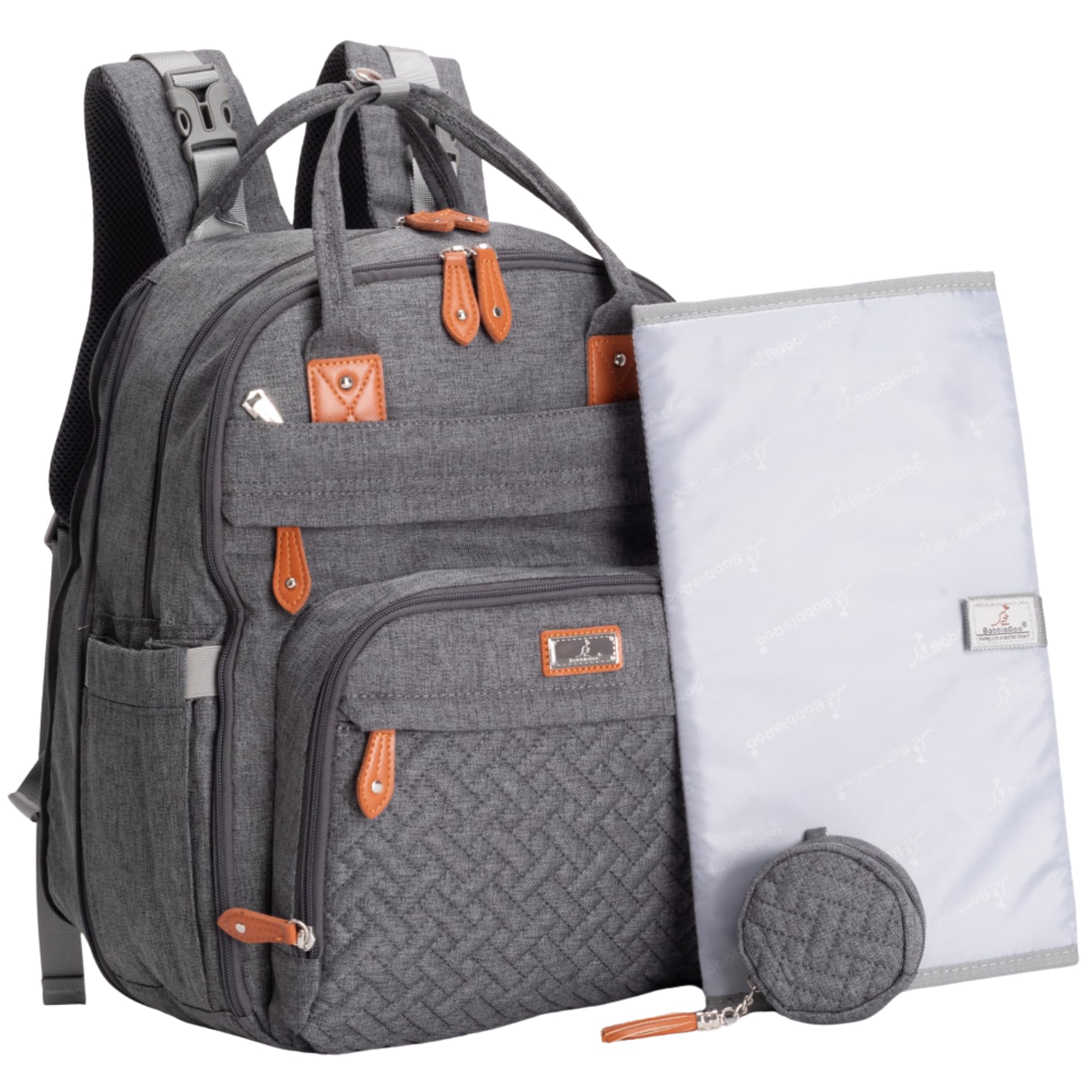 BabbleRoo Extra Large Diaper Bag Backpack