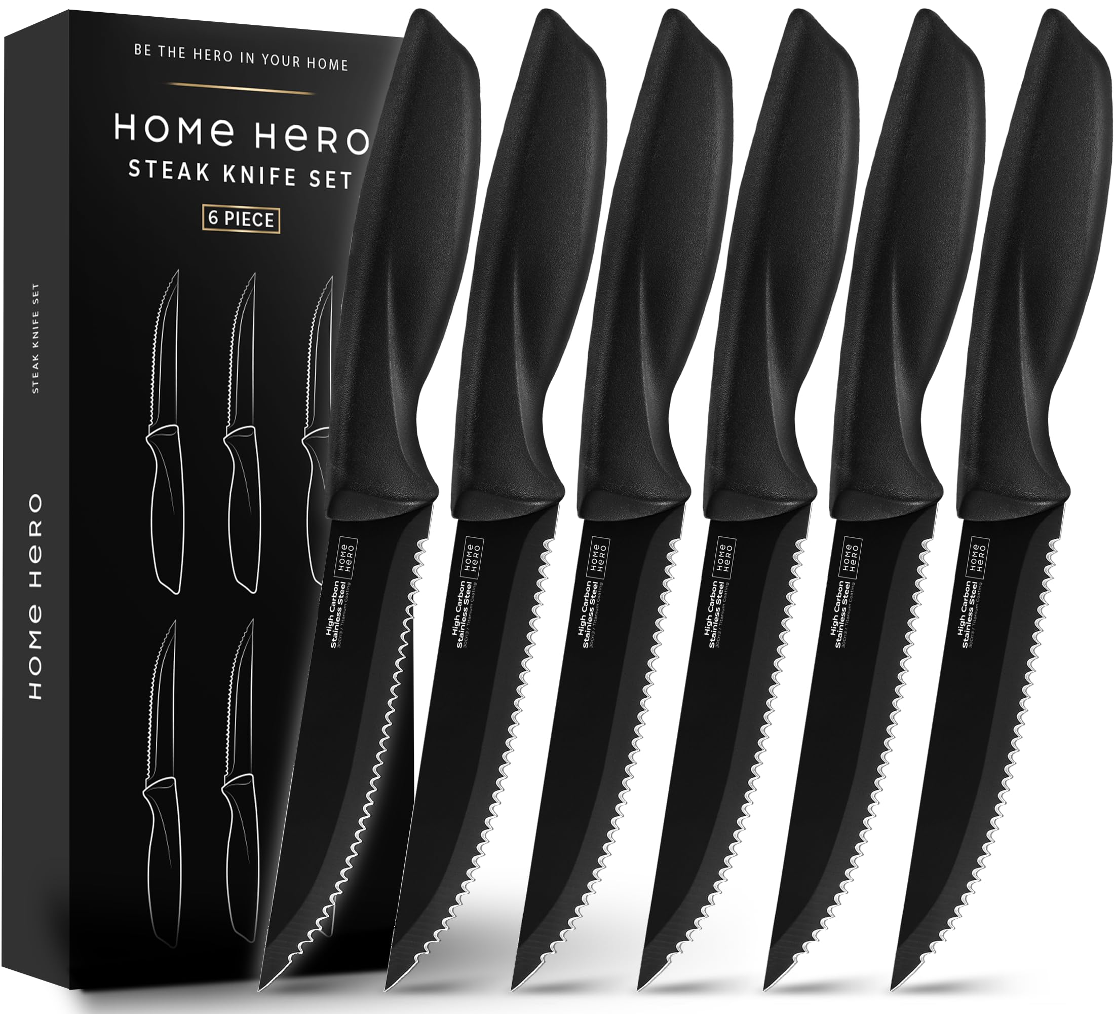 Home Hero 6-Piece Steak Knife Set