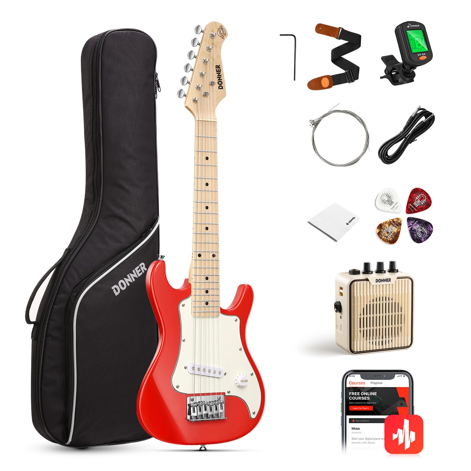 Donner DSJ-100 Mini Electric Guitar