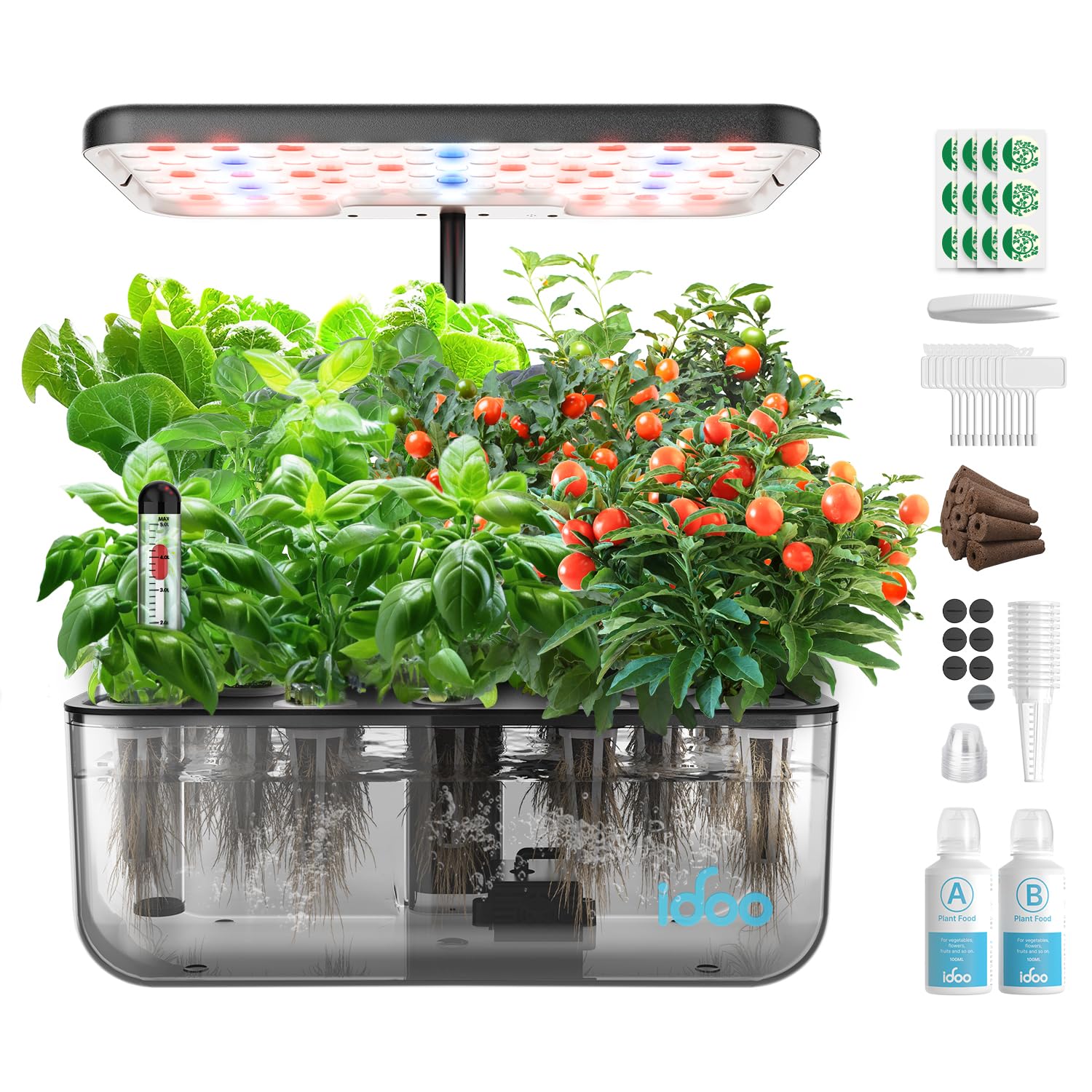 iDOO 12-Pod Indoor LED Hydroponic System