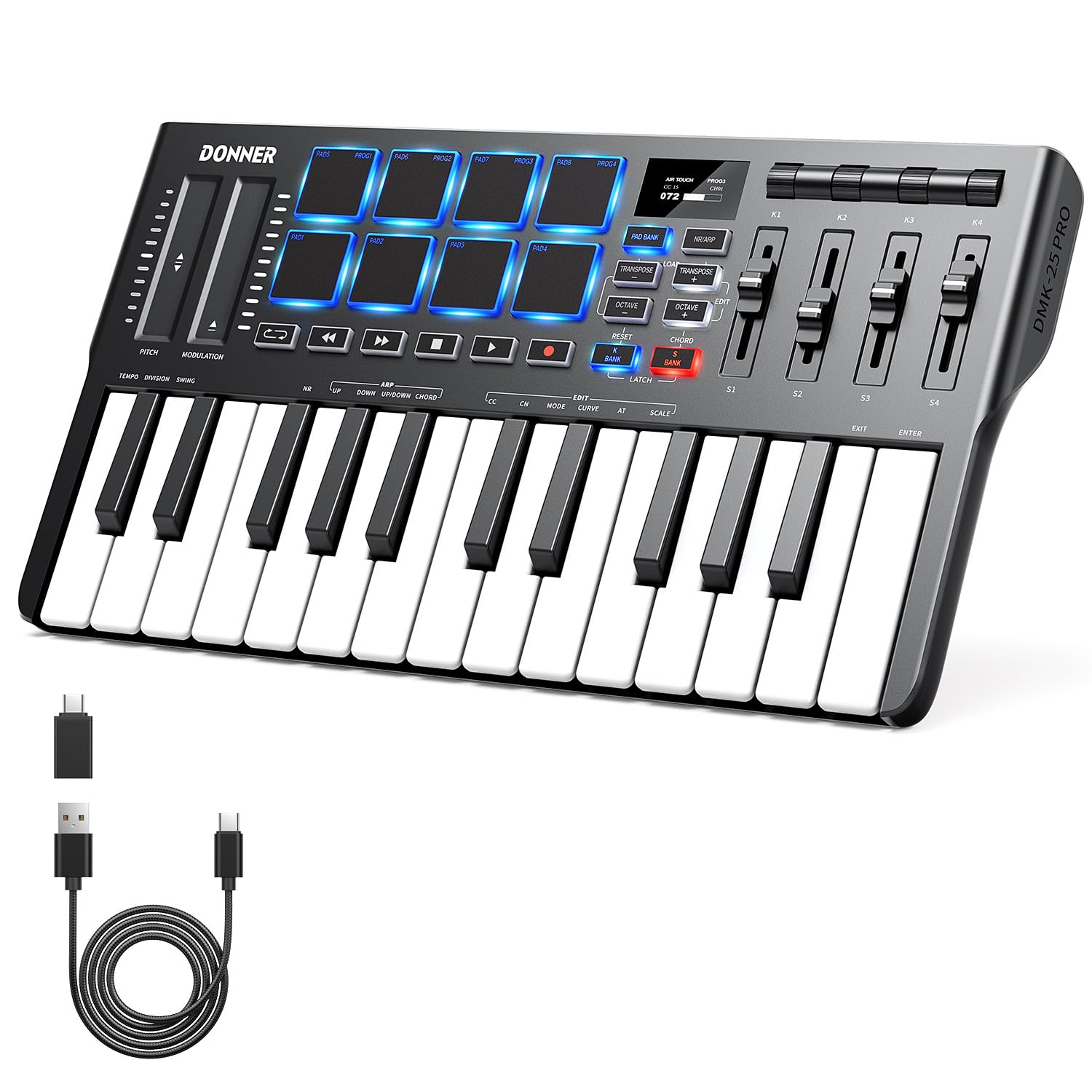 Donner DMK25 Pro MIDI Keyboard Controller