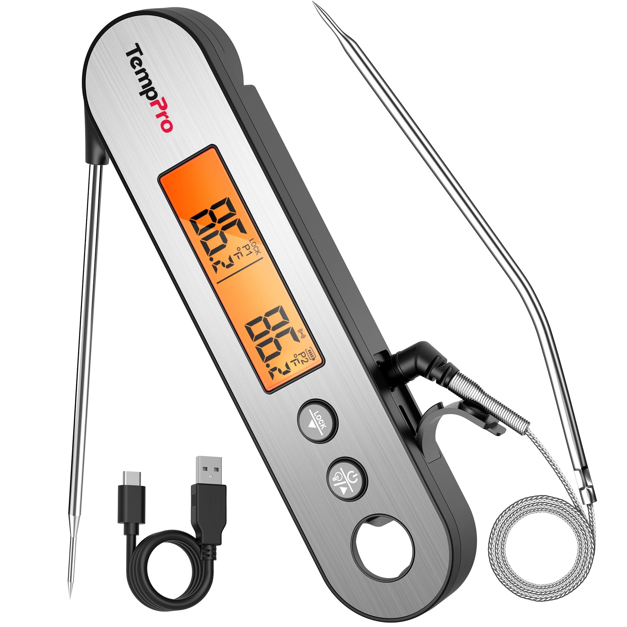 TempPro TempSwift Rechargeable Meat Thermometer