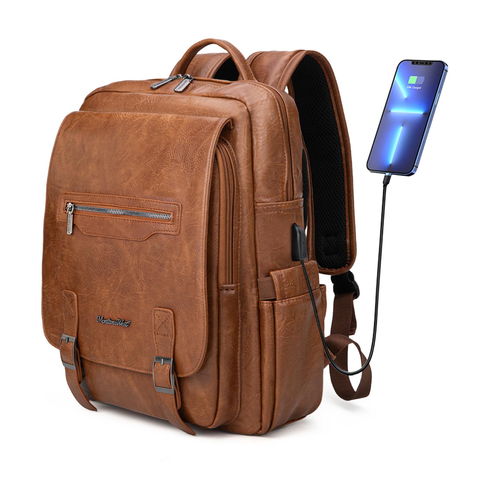 Montana West 15.6-Inch USB Laptop Backpack