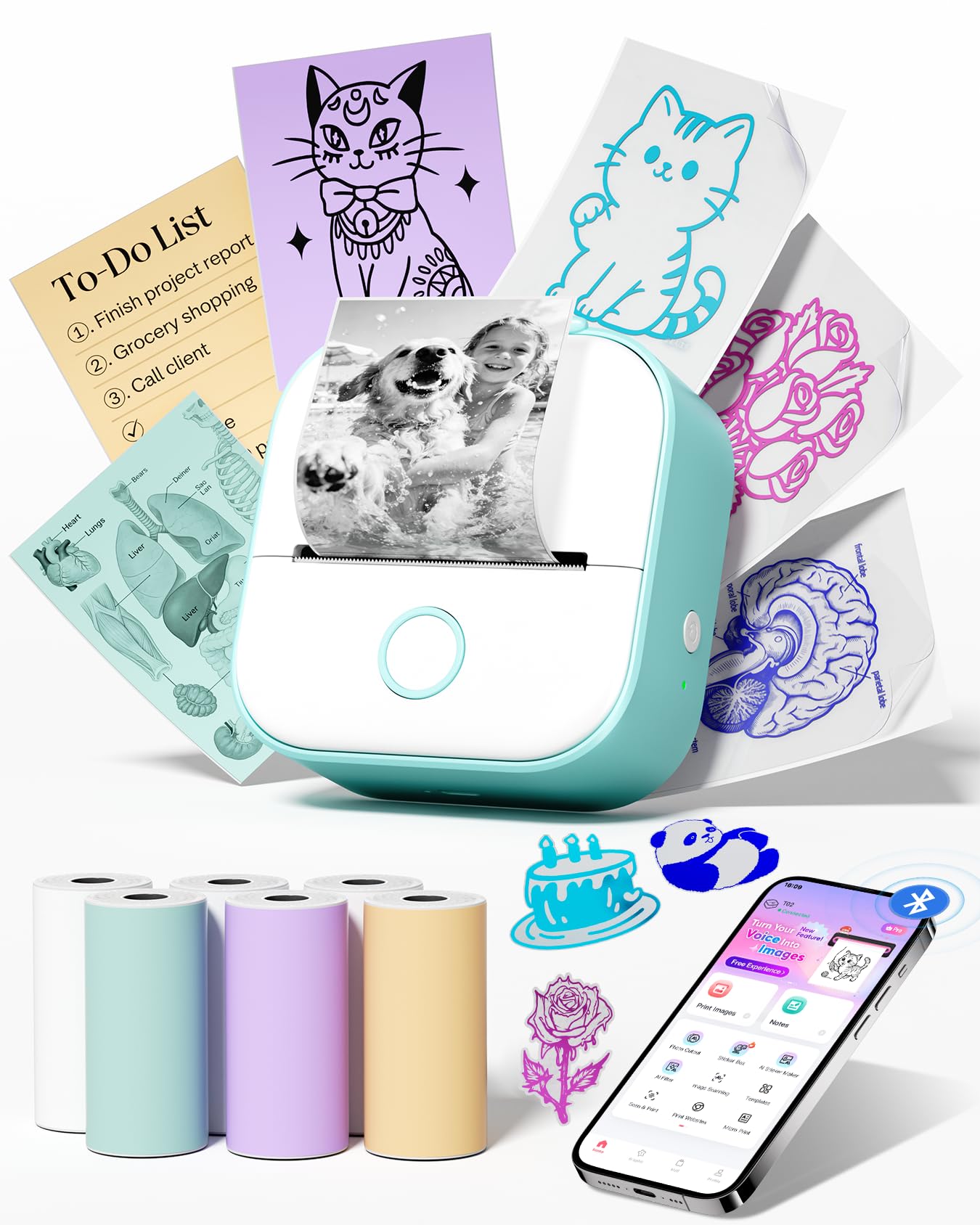 Memoking T02 Mini Printer Box