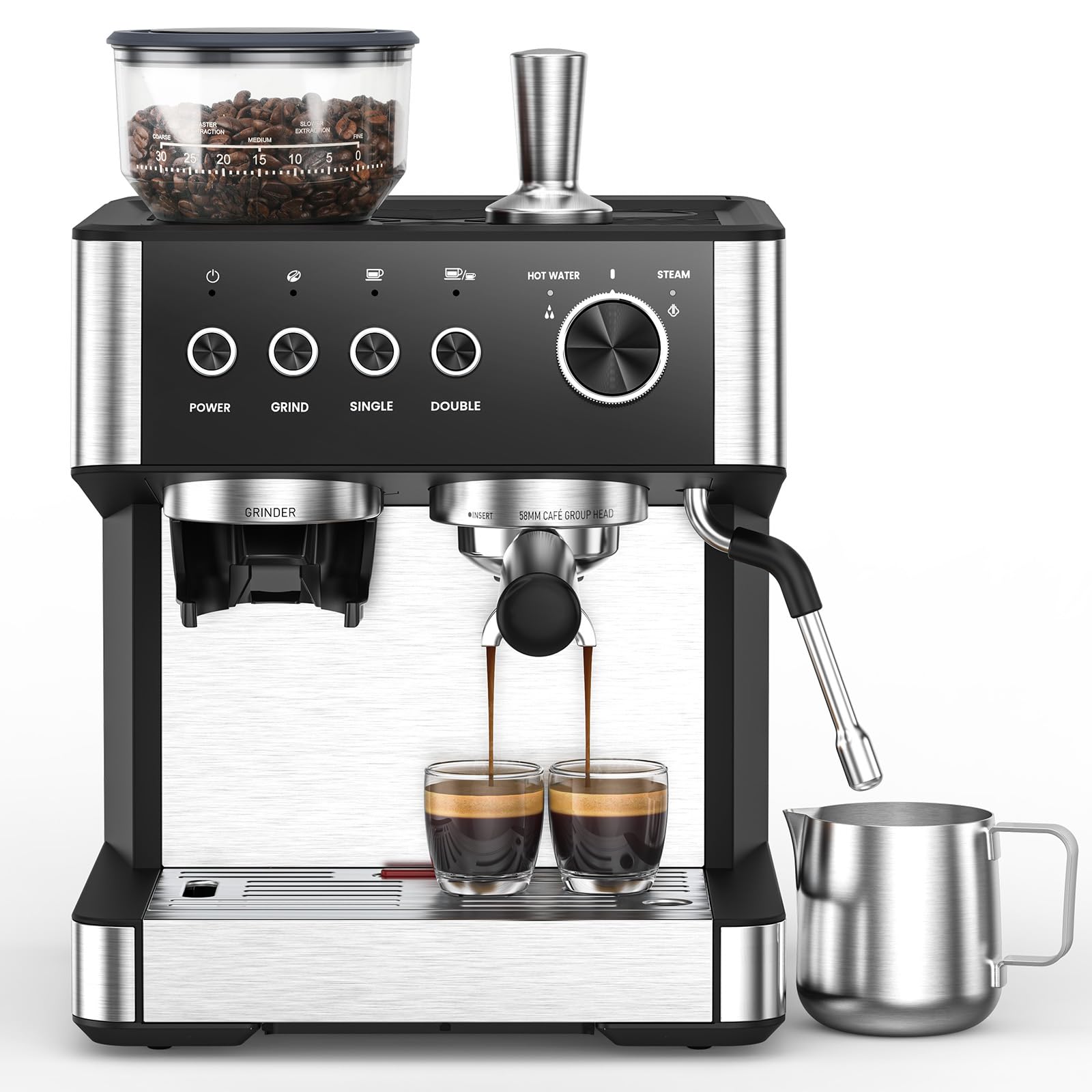 Electactic 15 Bar Espresso Machine with Grinder