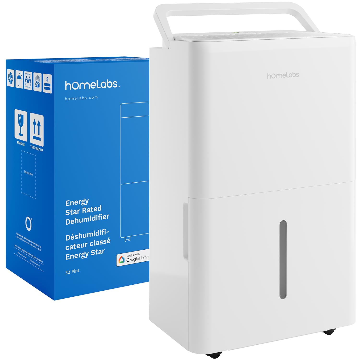 hOmeLabs Wi-Fi Dehumidifier, 4,500 Sq Ft