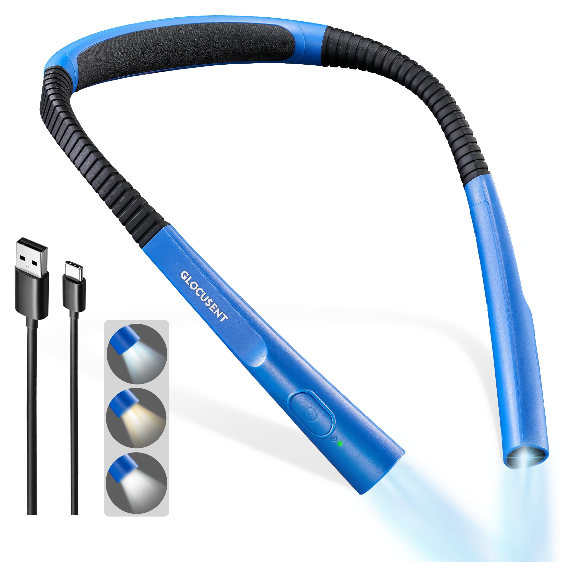 Glocusent Upgraded LED Neck Reading Light