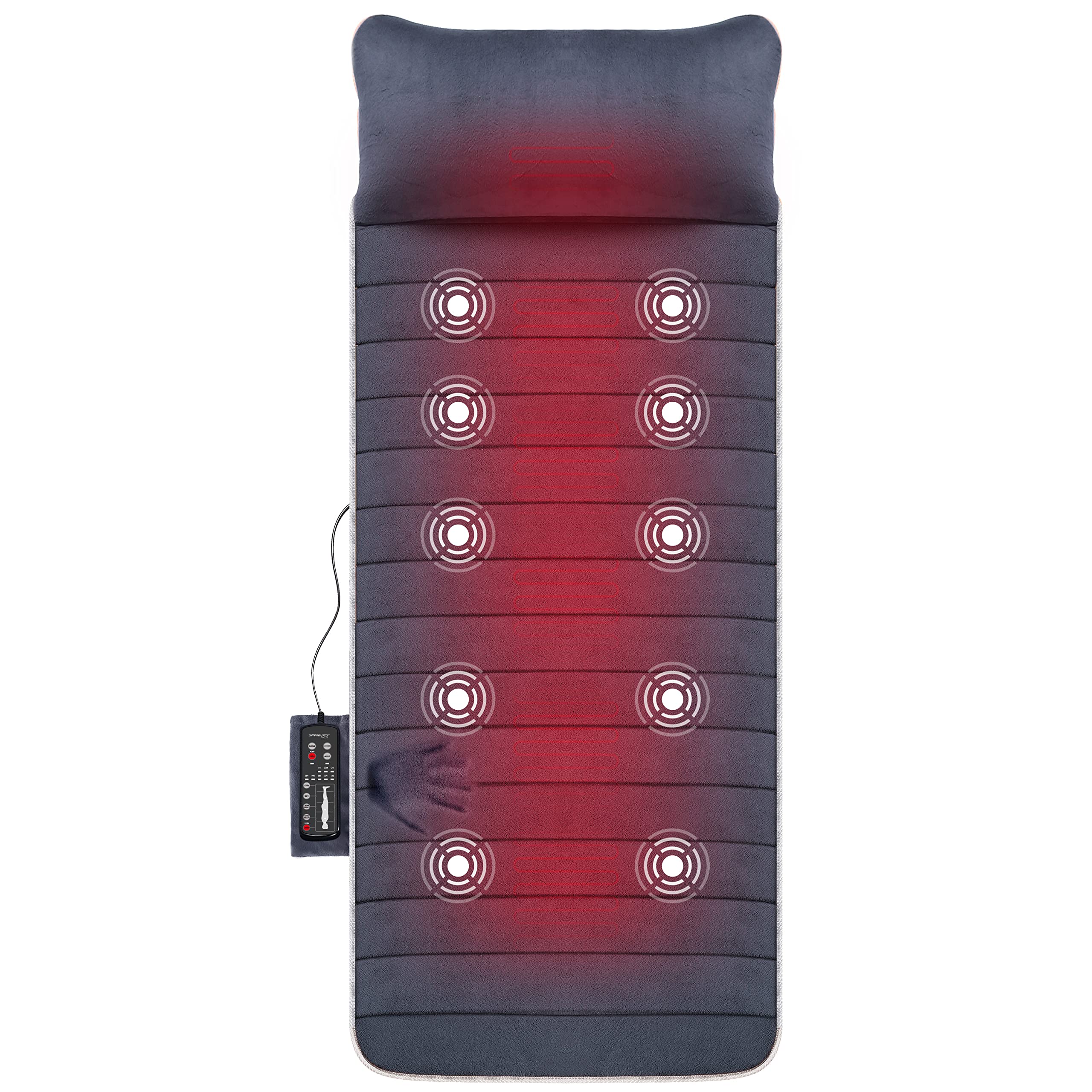 Snailax Memory Foam Massage Mat with Heat