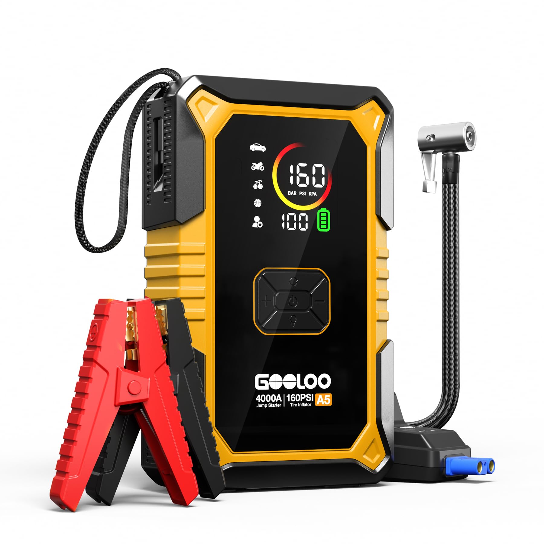 GOOLOO A5 Jump Starter with Air Compressor