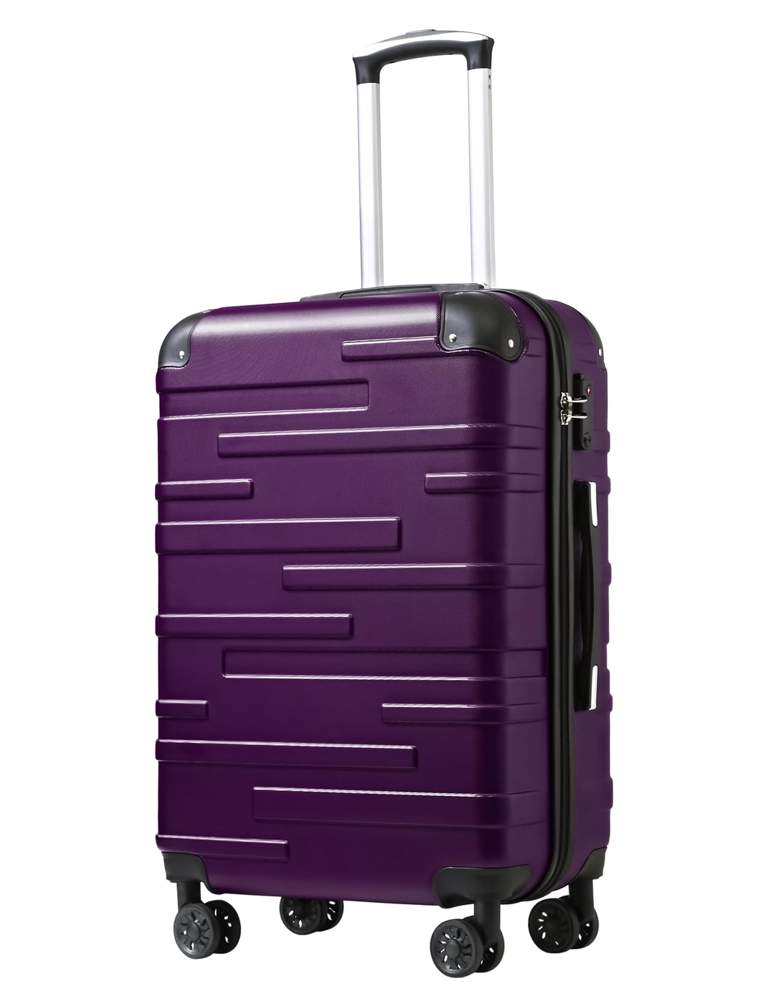 Coolife Hardside Checked Luggage, 28in