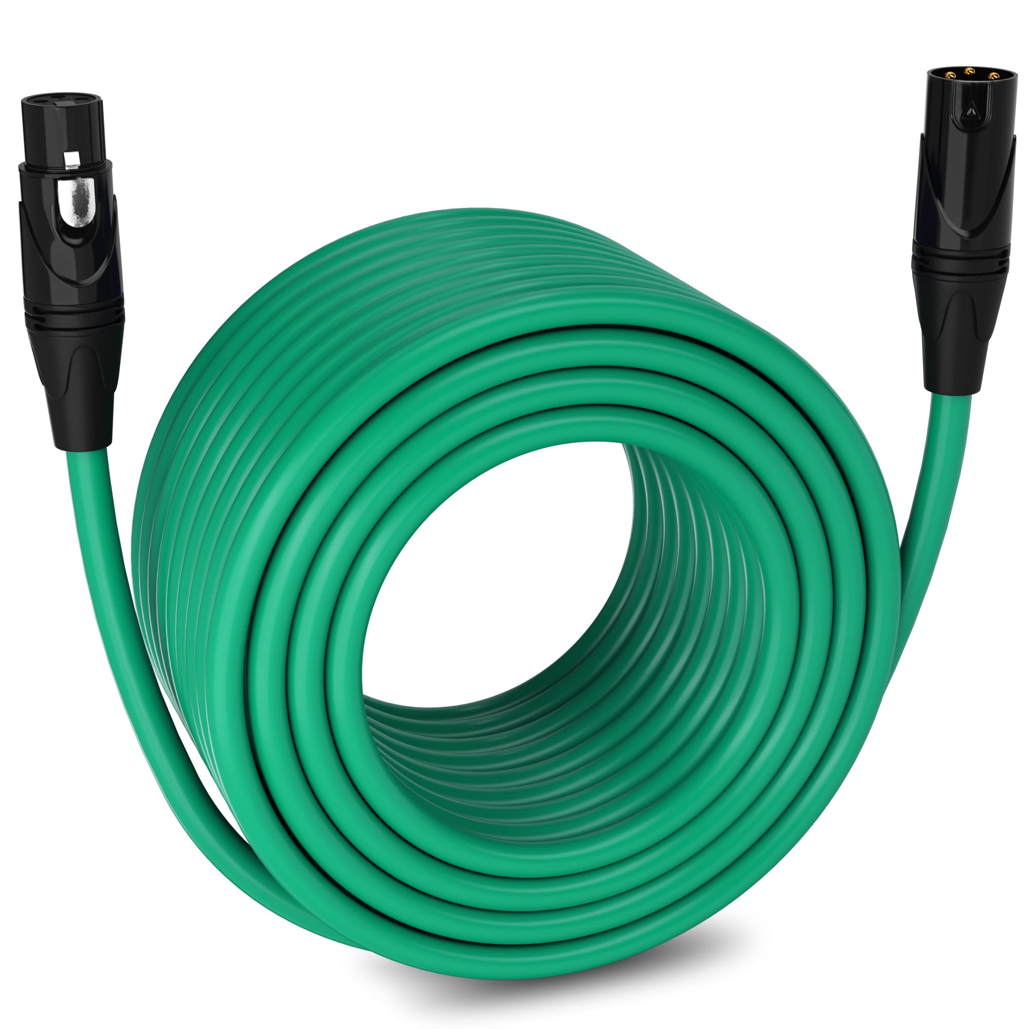 LyxPro 250 ft Balanced XLR Mic Cable, Green