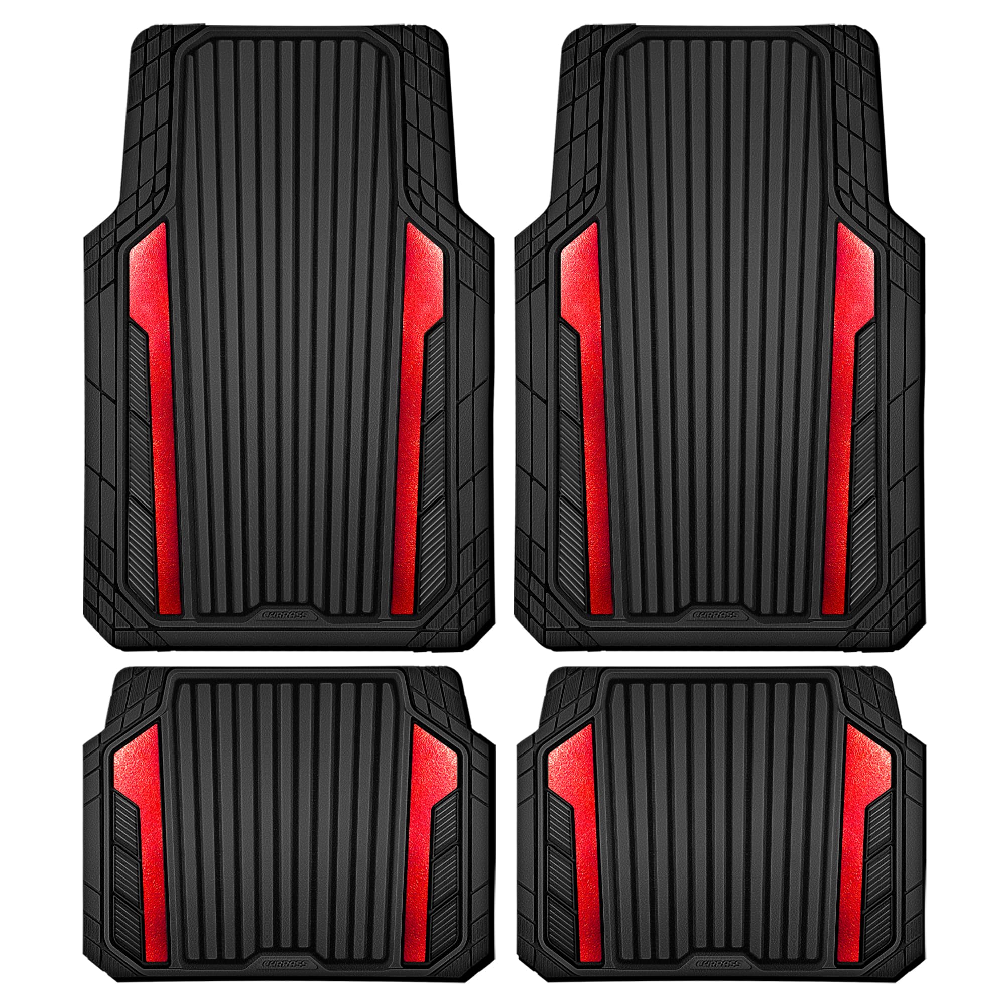 CAR PASS Metallic Rubber Floor Mats