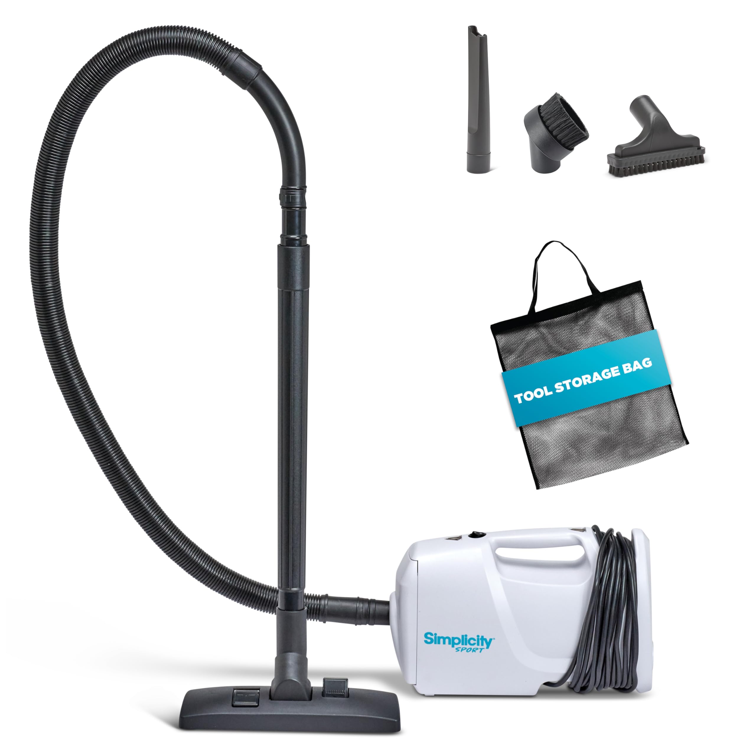 Simplicity Vacuums Handheld Canister Vacuum with Carry Strap, S100