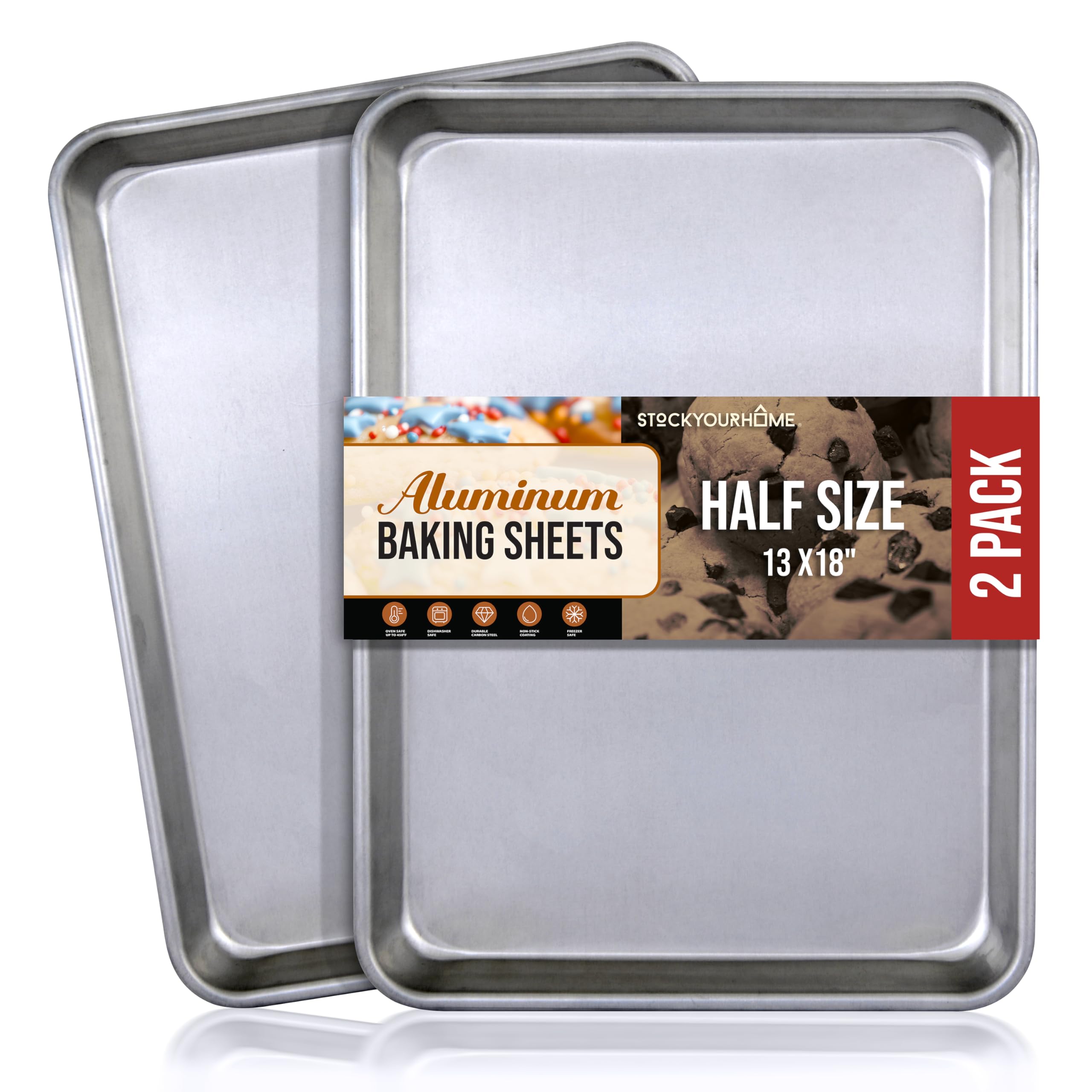 Stock Your Home 13 x 18-Inch Aluminum Pans