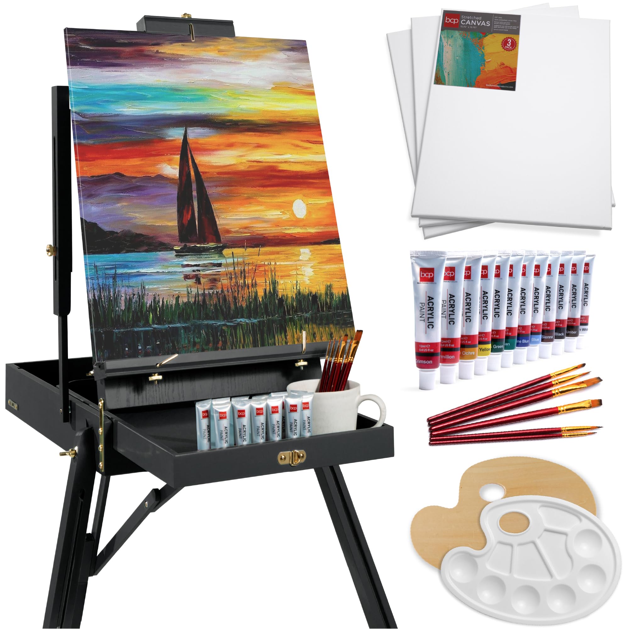 Best Choice Products Portable French Box Easel