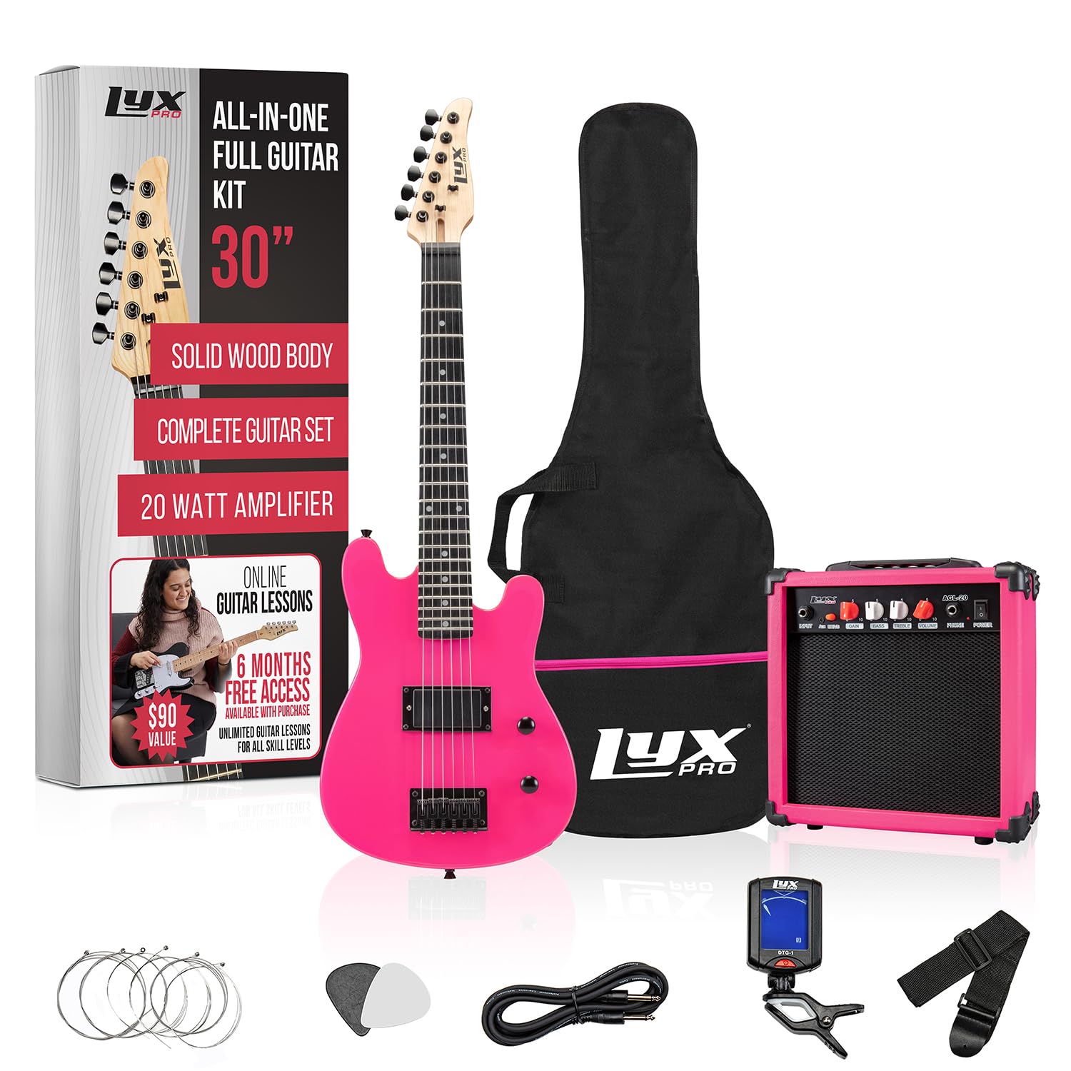 LyxPro 30 Inch Kids Guitar Kit
