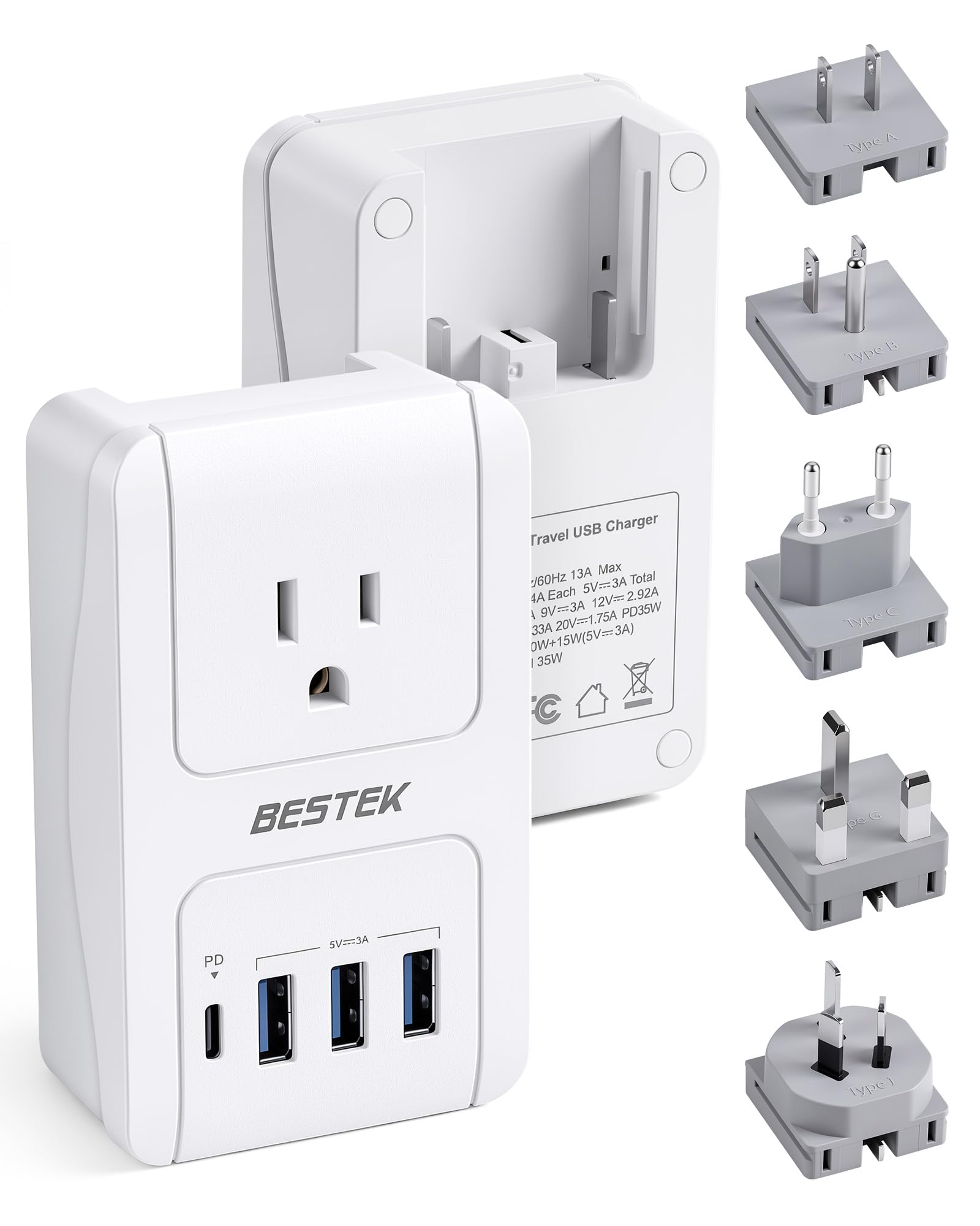 BESTEK Travel Adapter PD 35W
