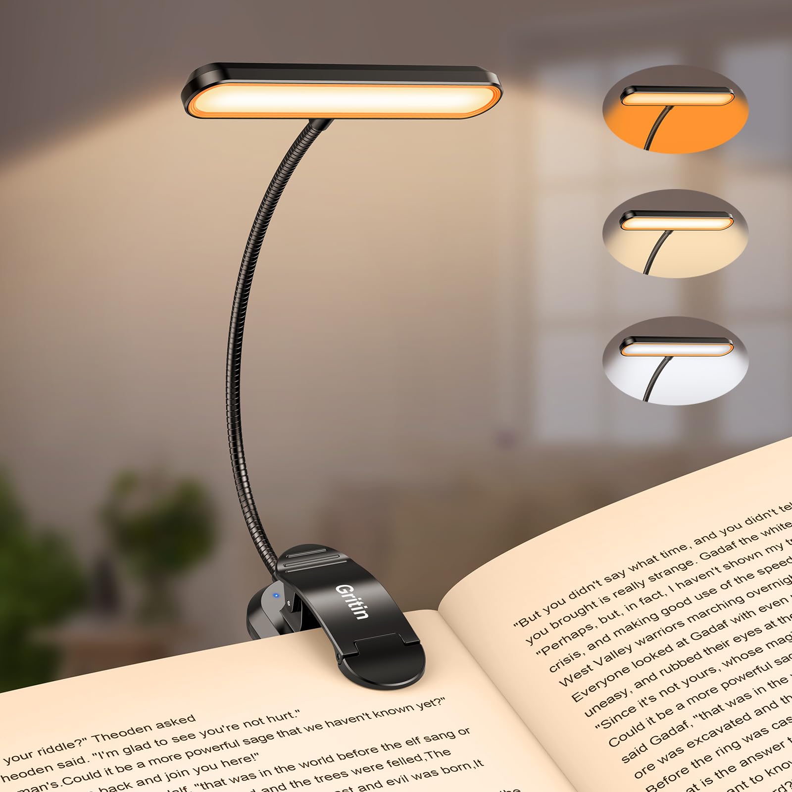 Gritin 19 LED Book Light