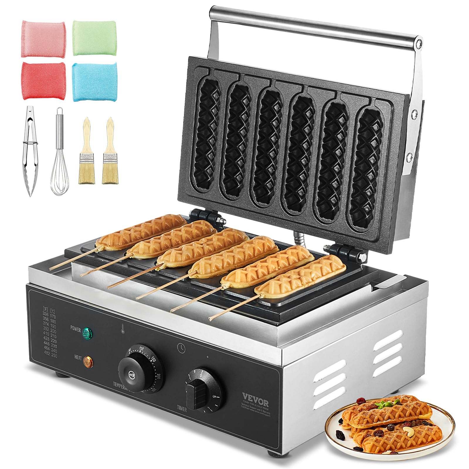 VEVOR 6PCS Waffle Stick Maker