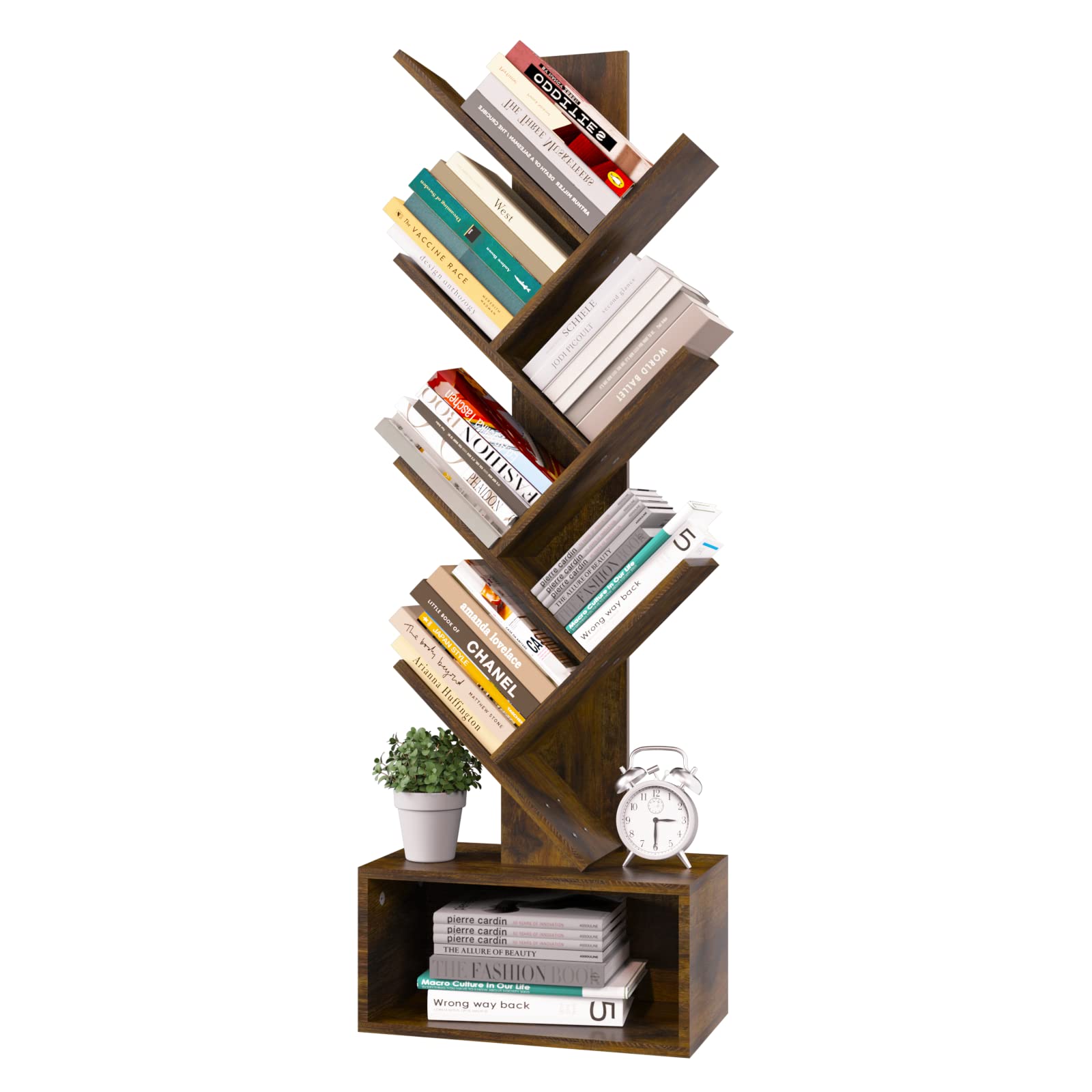 Yoobure 6-Shelf Tree Bookshelf