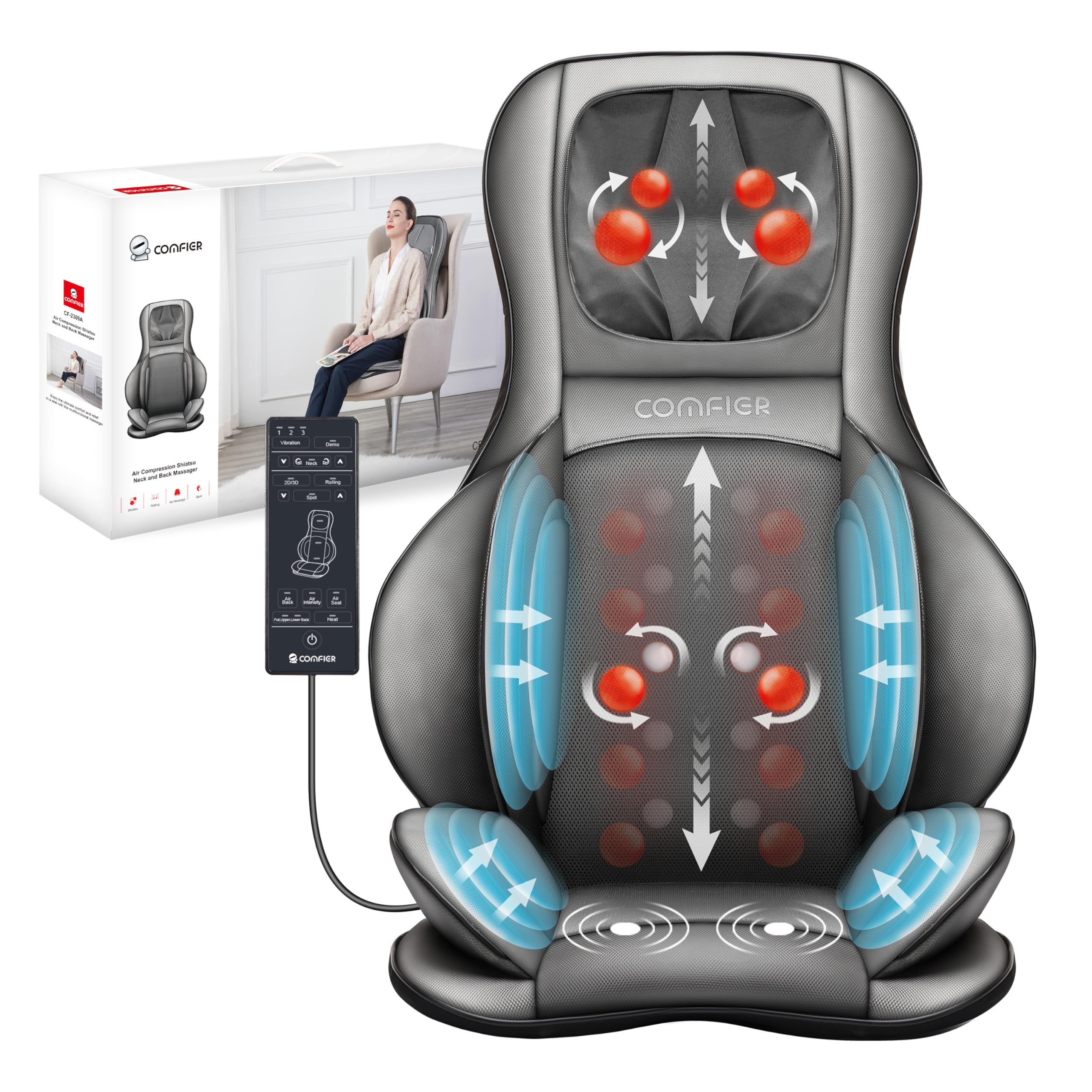 COMFIER Shiatsu Neck and Back Massager