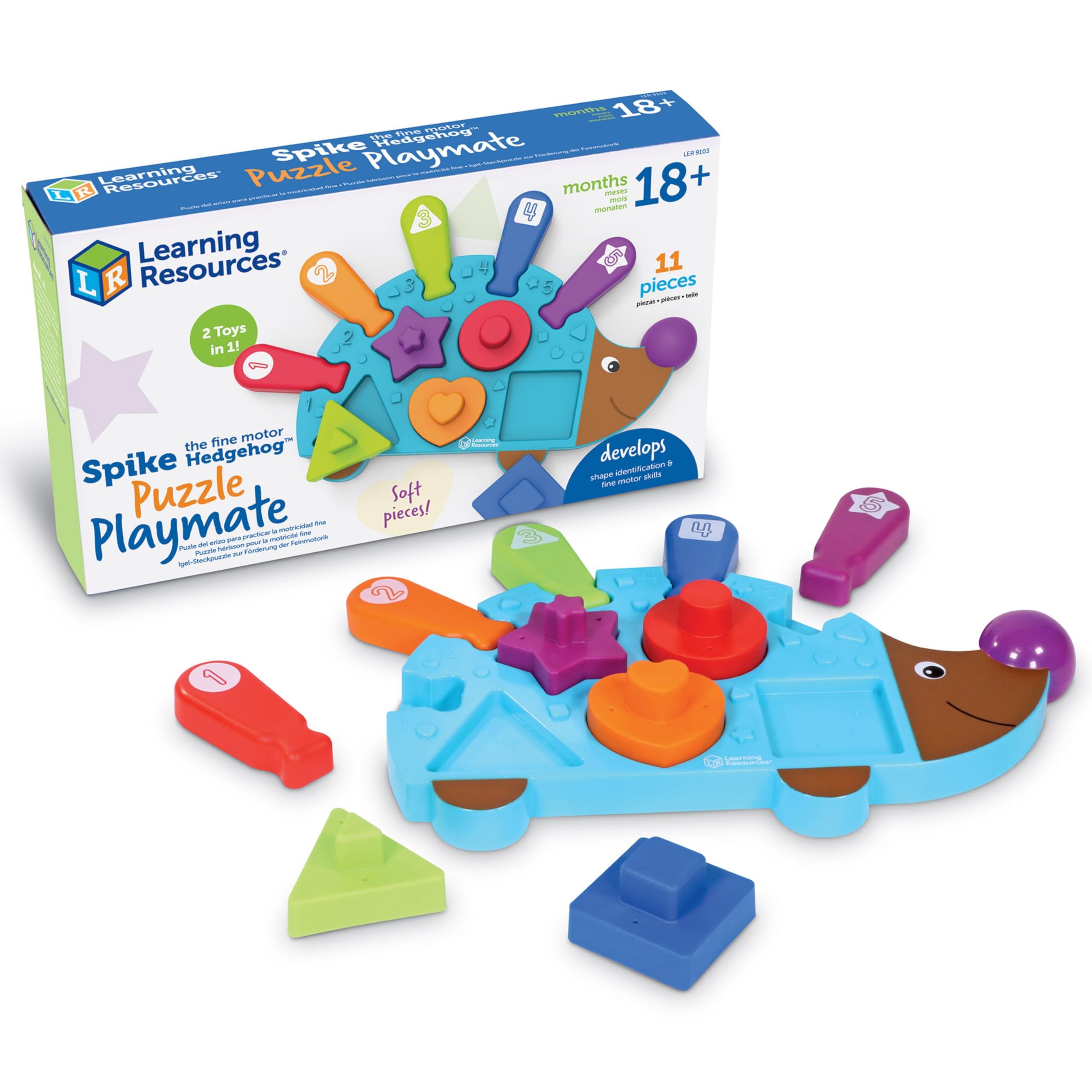 Learning Resources Spike the Fine Motor Hedgehog Puzzle Playmate