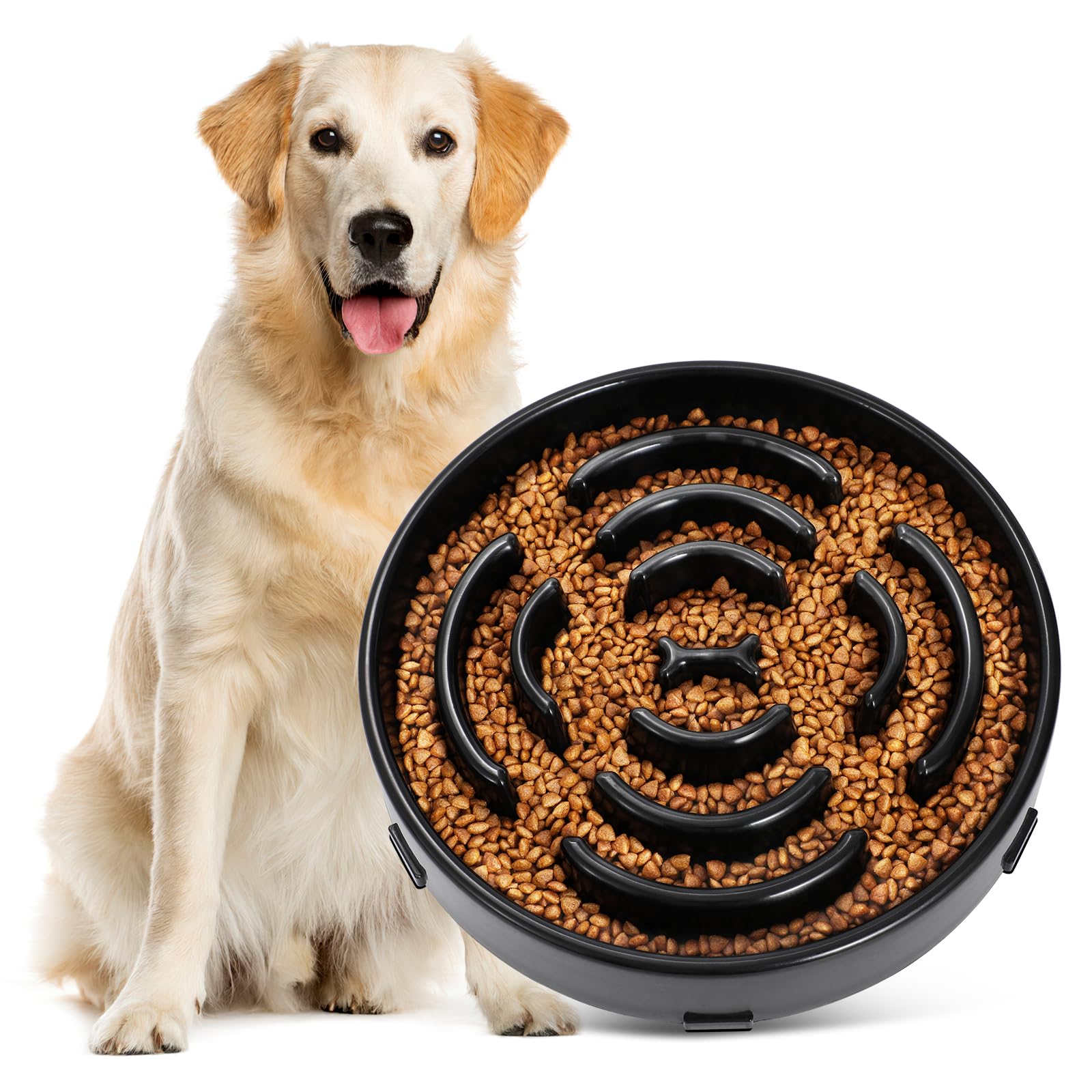 JASGOOD Large Slow Feeder Bowl
