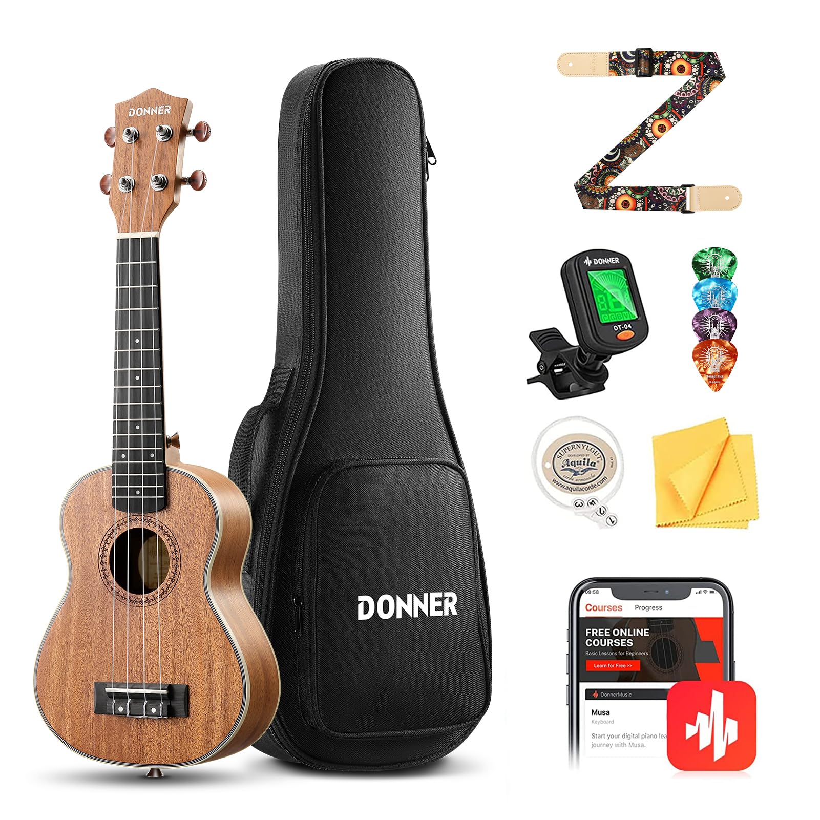 Donner Concert Ukulele DUC-200