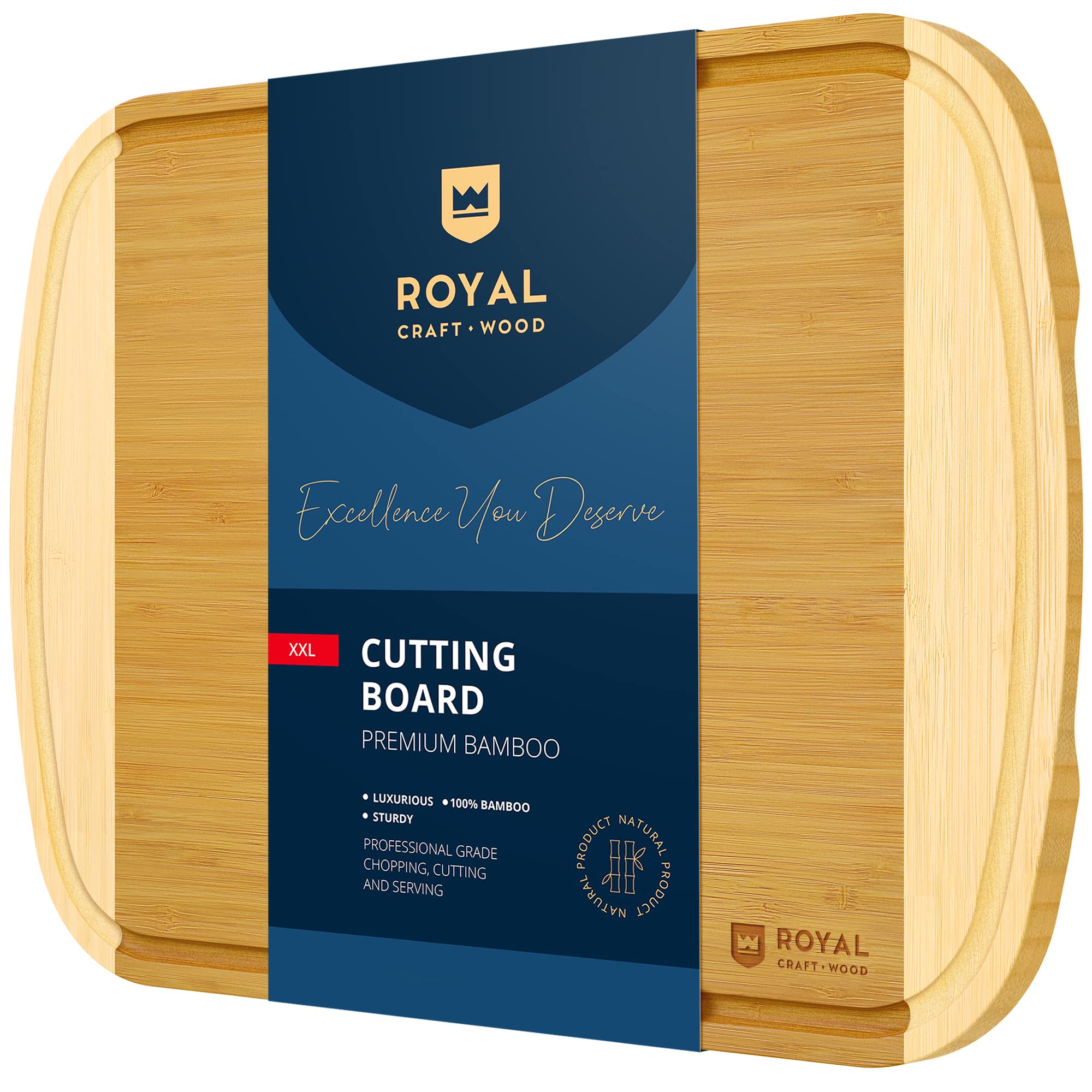 ROYAL CRAFT WOOD Bamboo Cutting Board