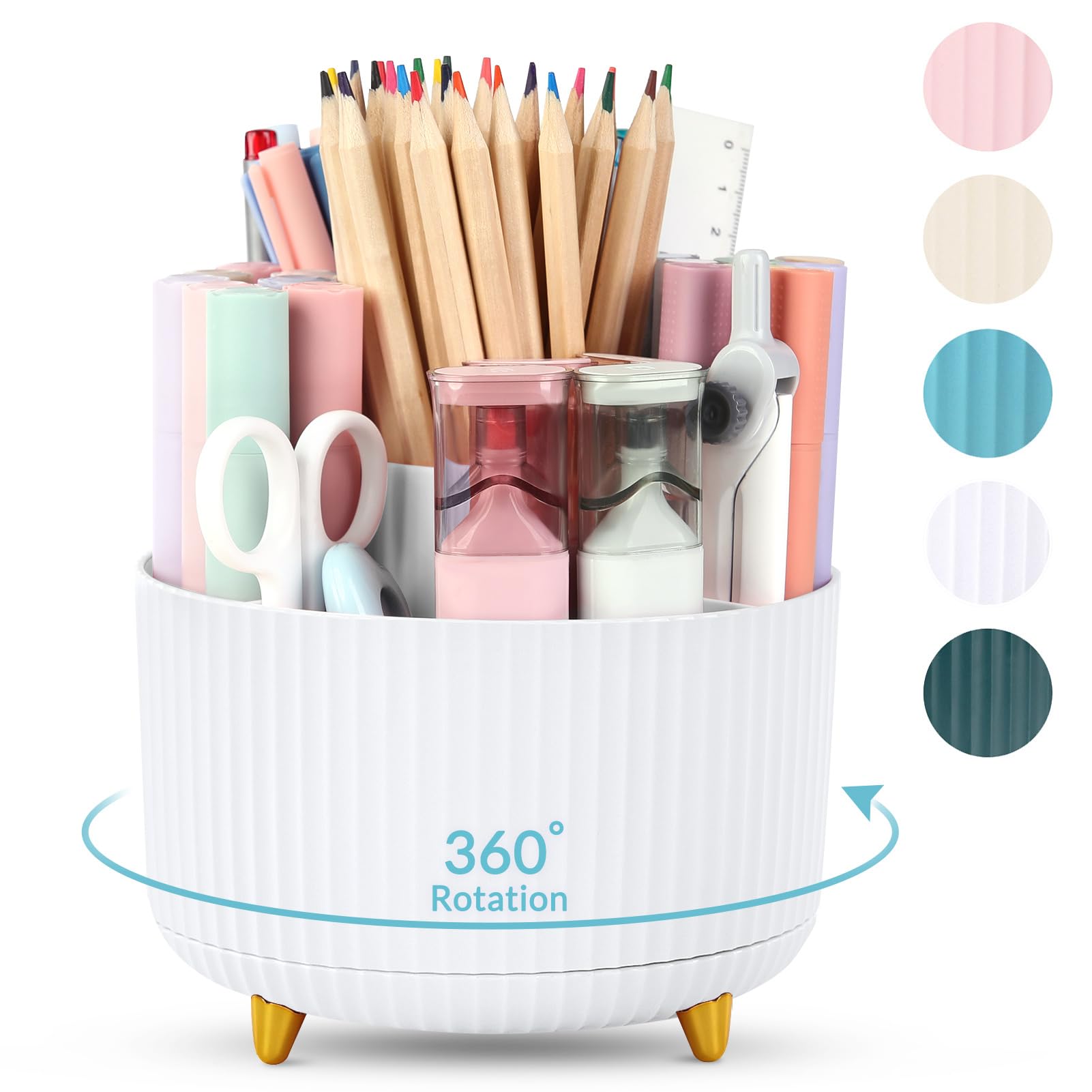SKYDUE 360 Rotating Organizer, White