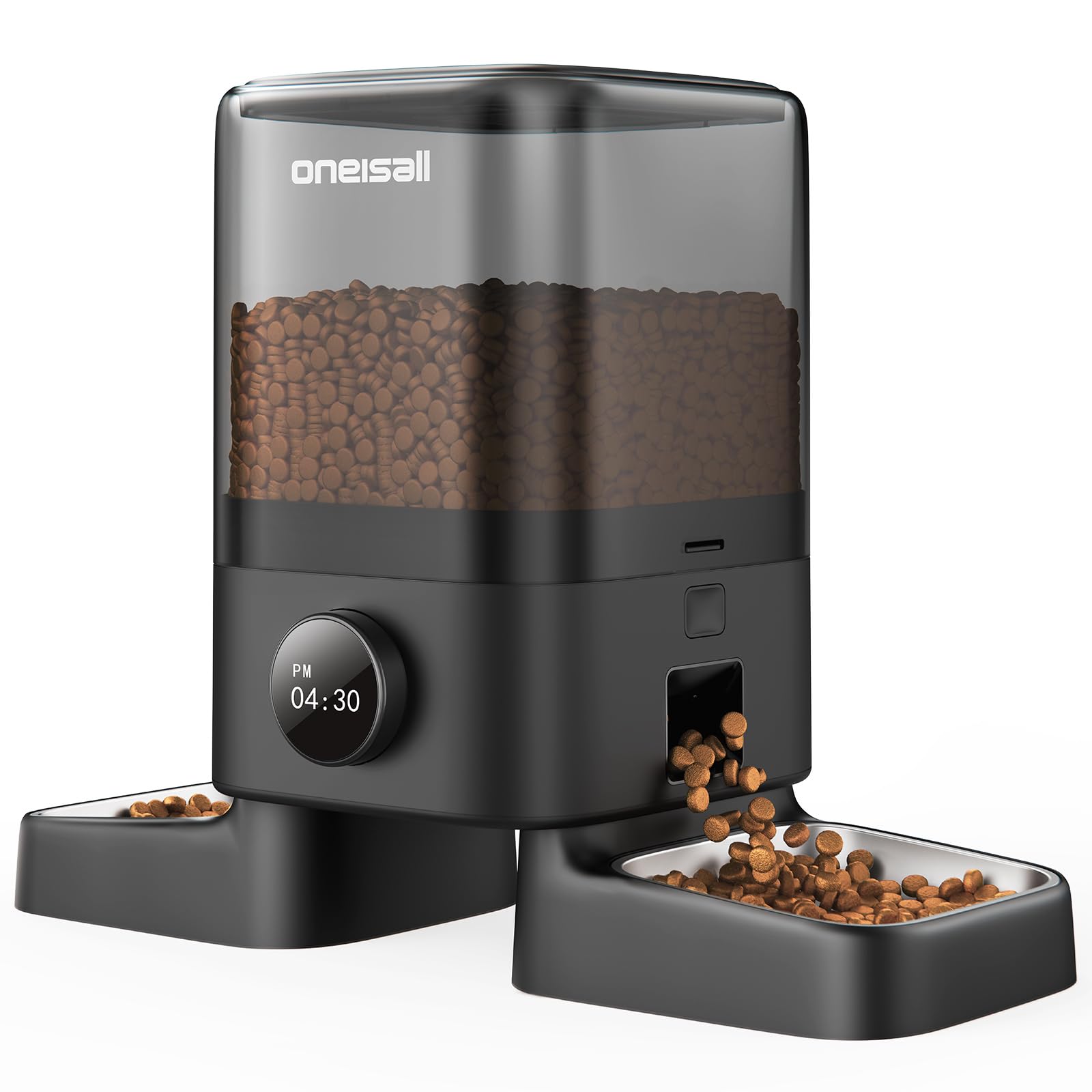 oneisall Automatic Cat Feeder for 2 Cats, 20 Cups/5L