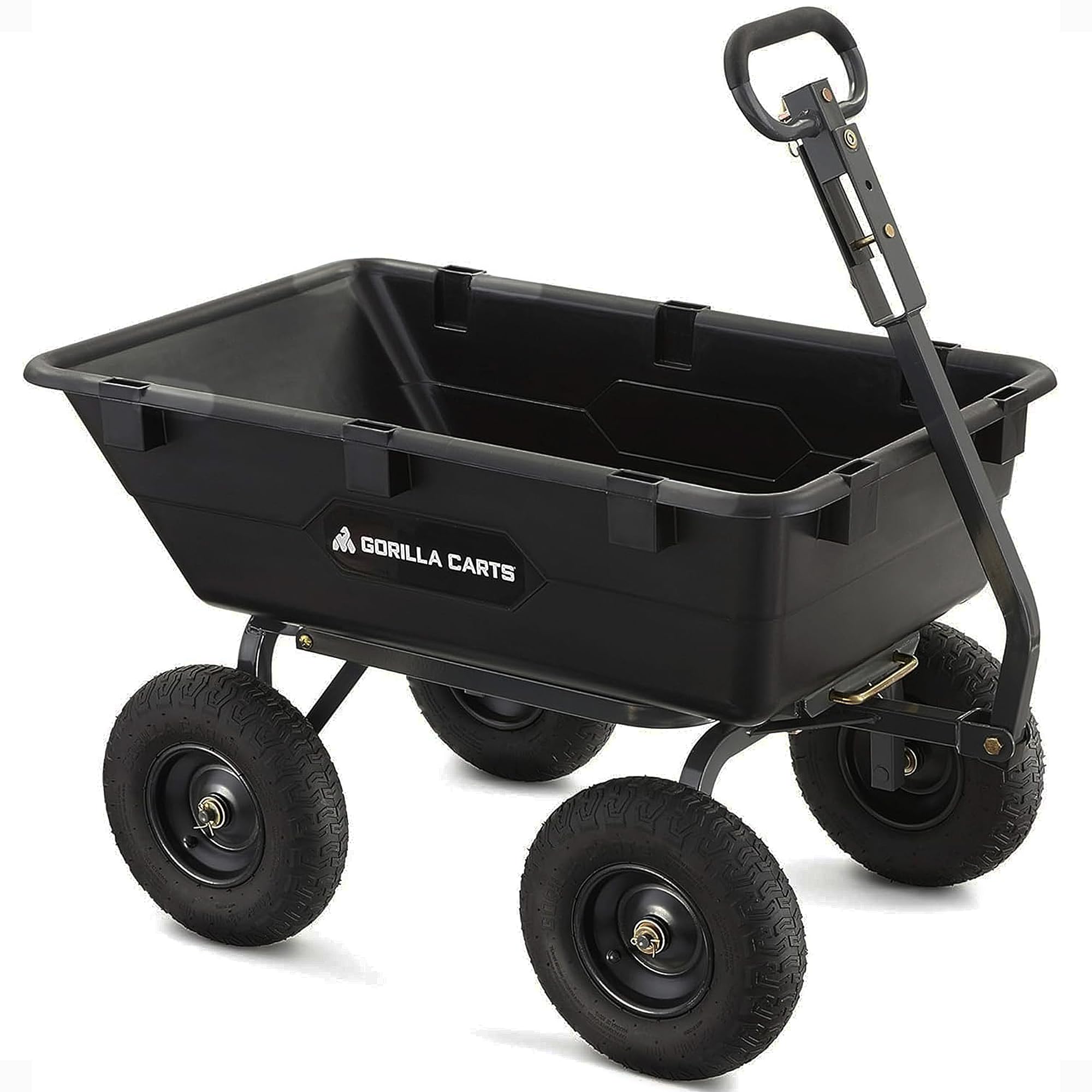 Gorilla Carts Heavy-Duty Poly Yard Dump Cart