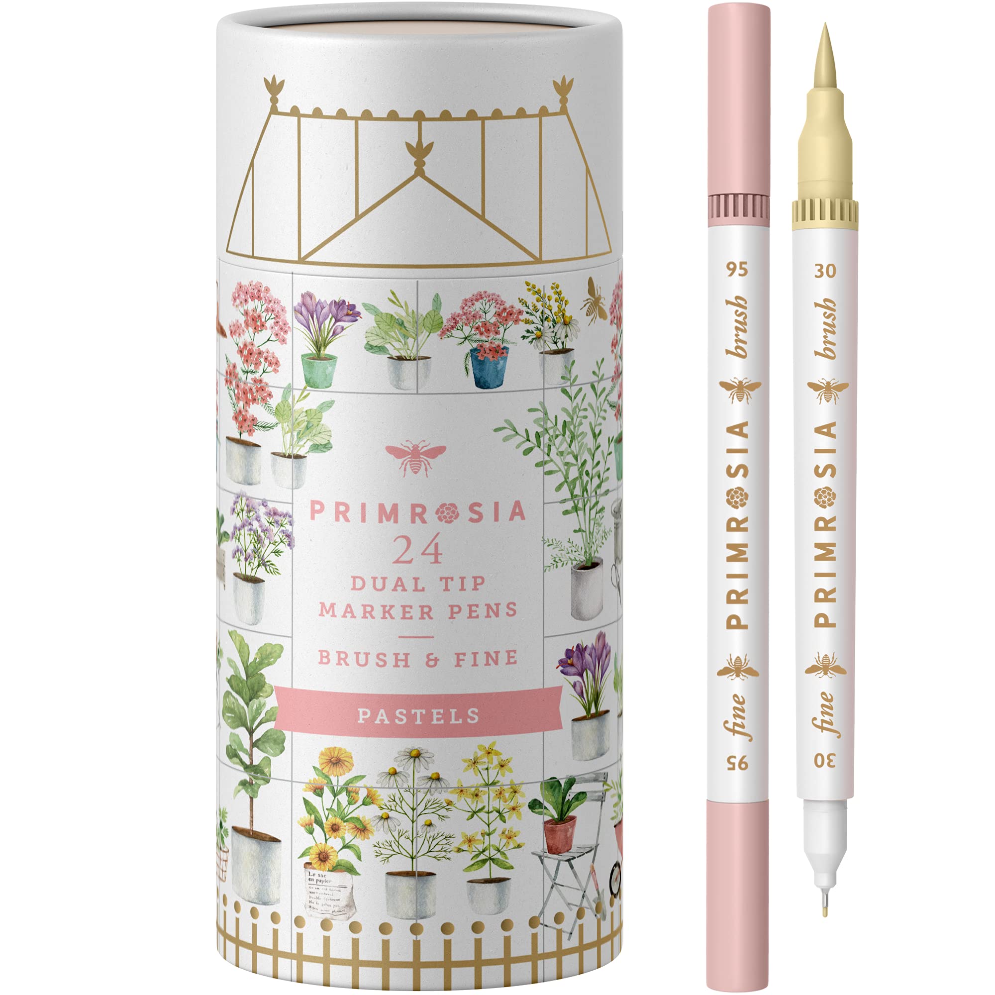 Primrosia 24 Pastel Dual Tip Markers