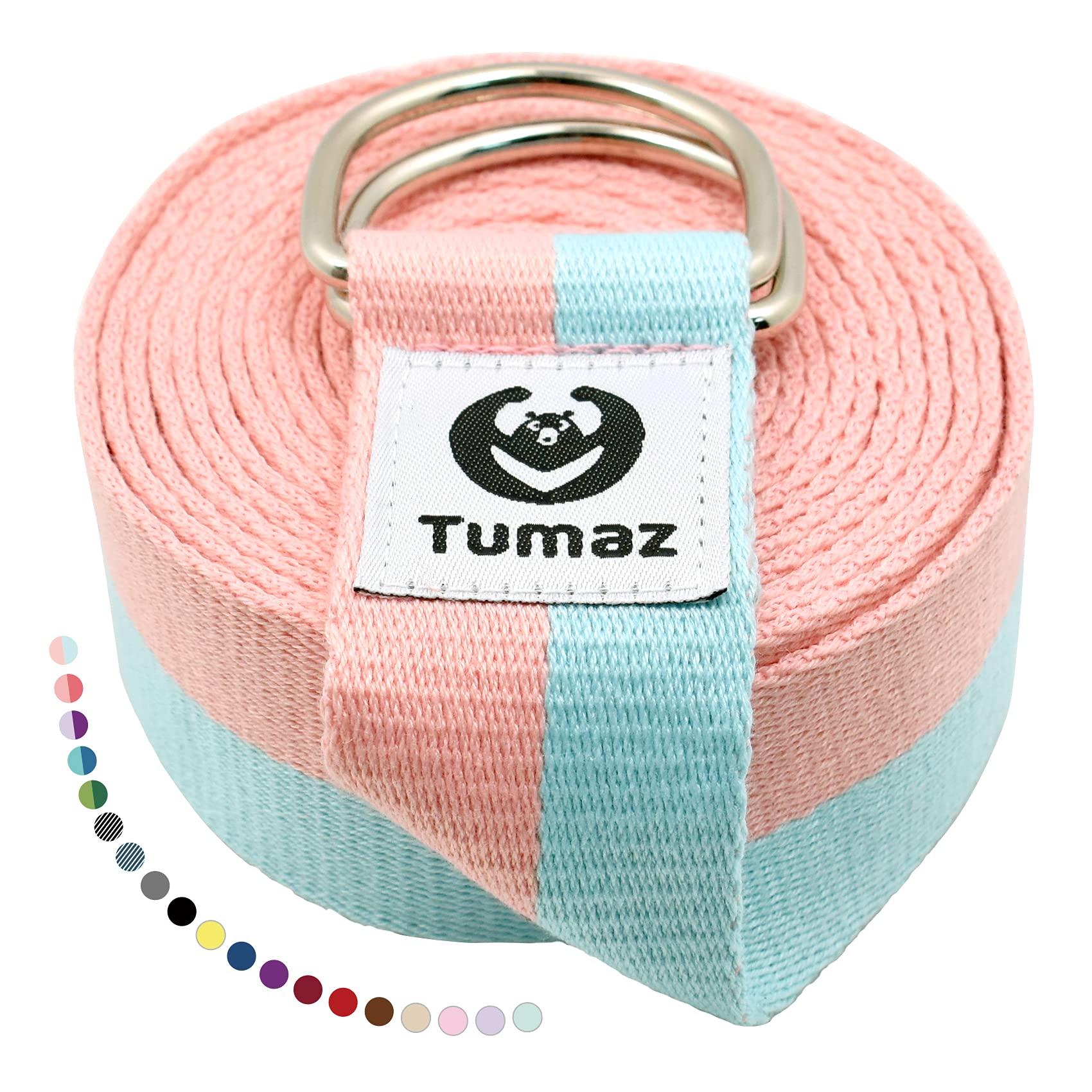 Tumaz Yoga Strap with Adjustable D-Ring